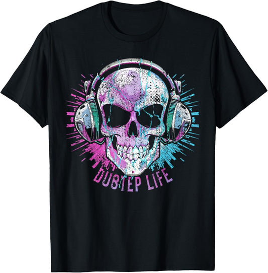 Electronic Music Dubstep Life T-Shirt - T-Shirt | Black
