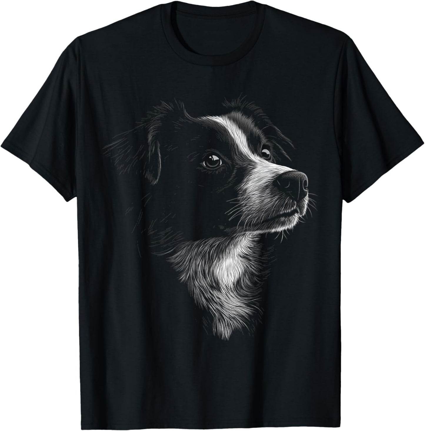 Australian Shepherd Dog Motif Pet Australian Shepherd Women Kids T-Shirt - T-Shirt | Black