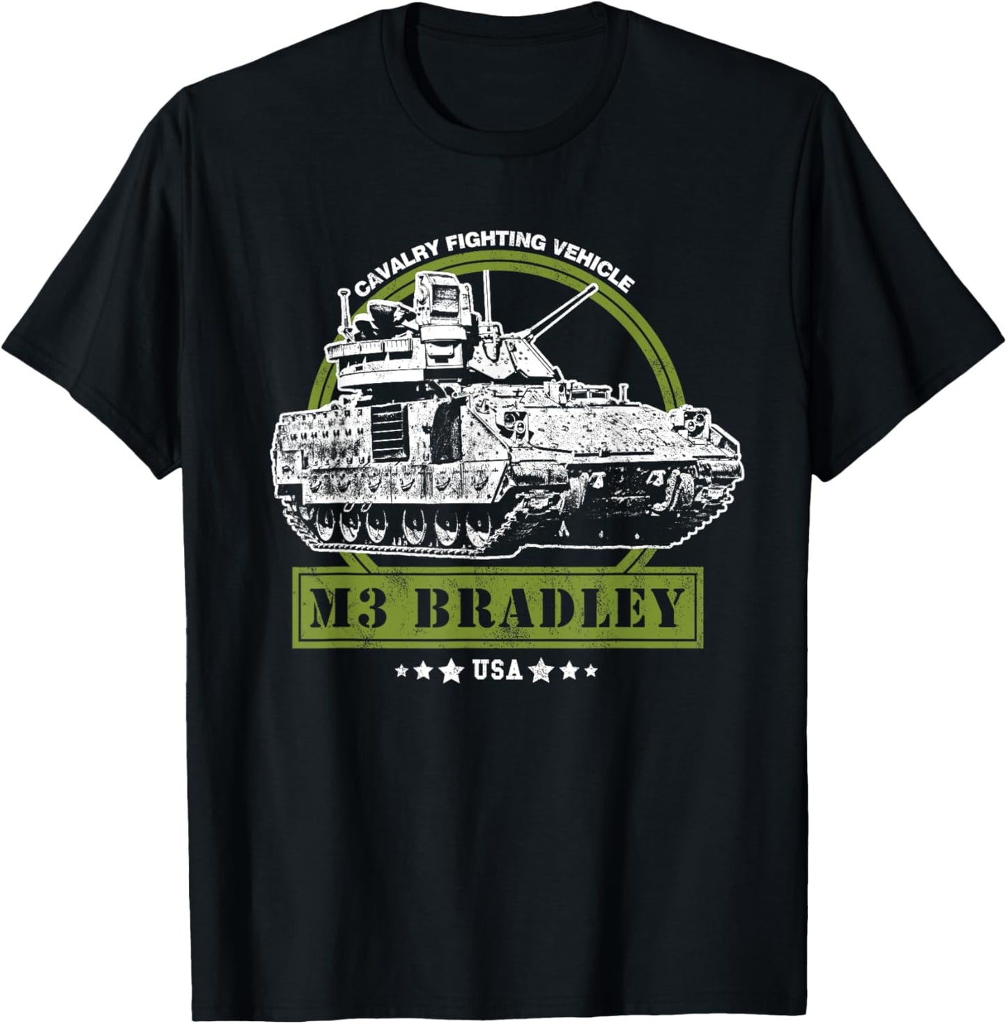 M3 Bradley Cavalry Fighting Vehicle T-Shirt - T-Shirt | Black