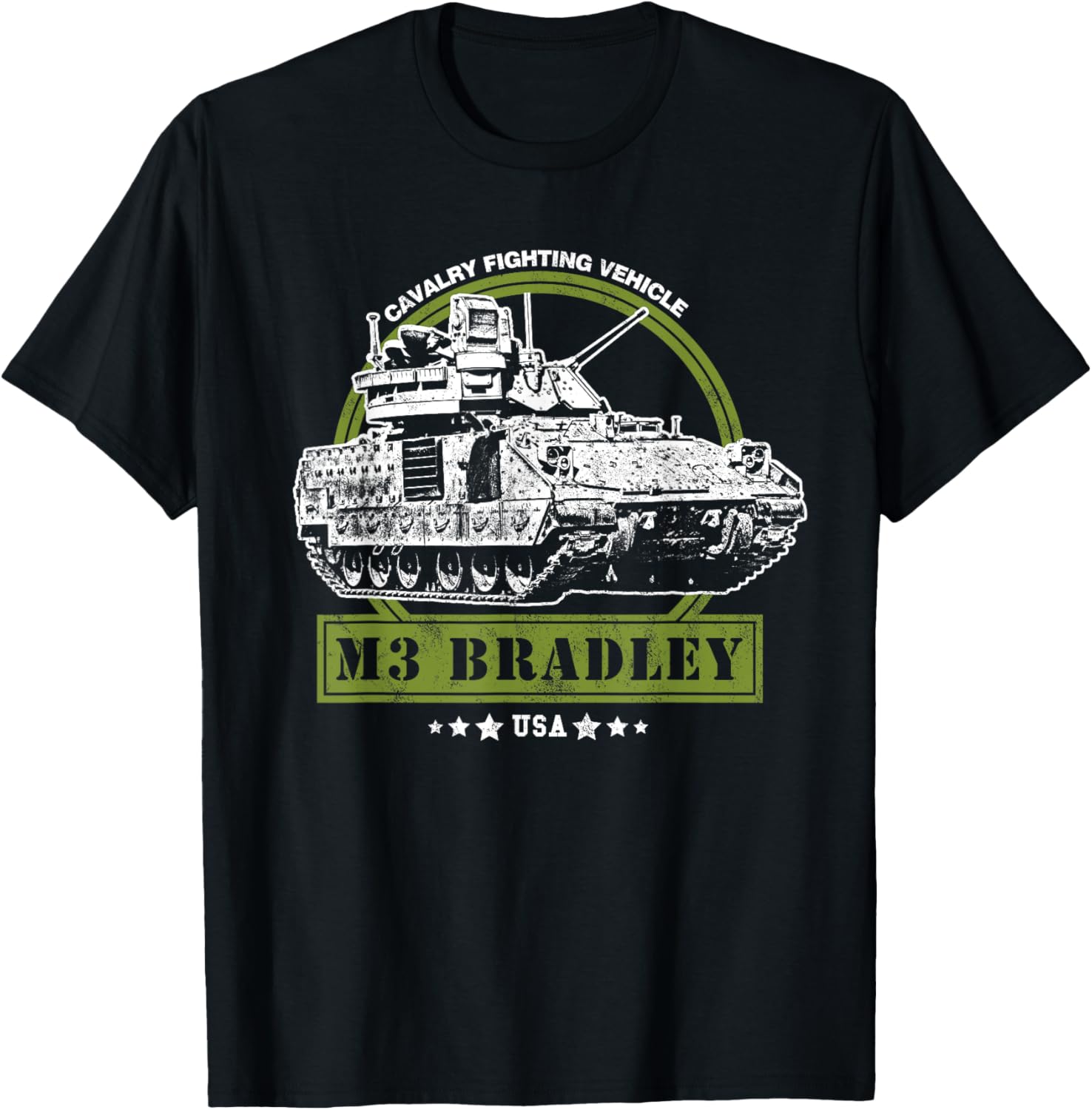 M3 Bradley Cavalry Fighting Vehicle T-Shirt - T-Shirt | Black