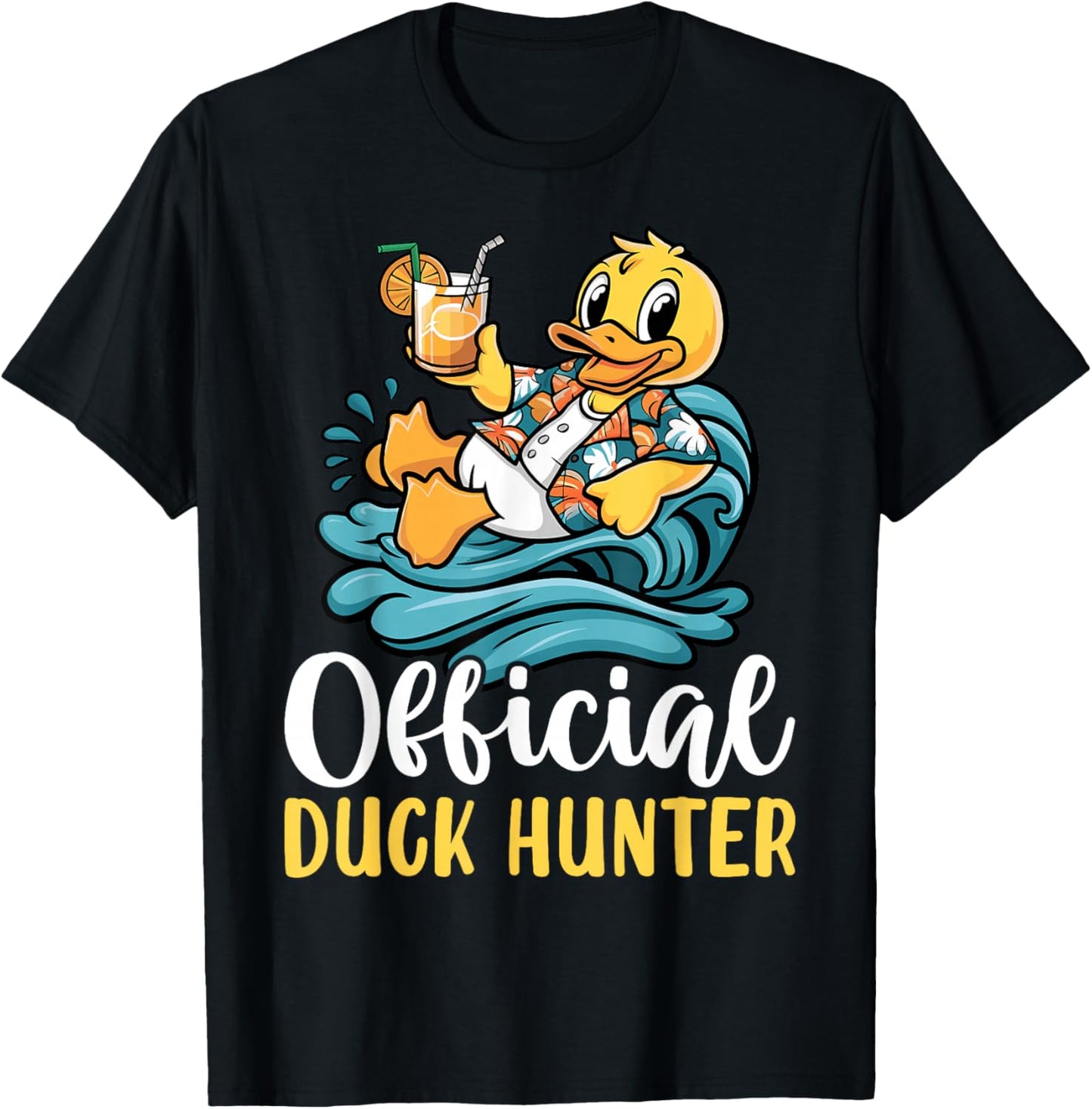 Duck Cruise Boat Funny Rubber Duck Hunting Squad T-Shirt - T-Shirt | Black