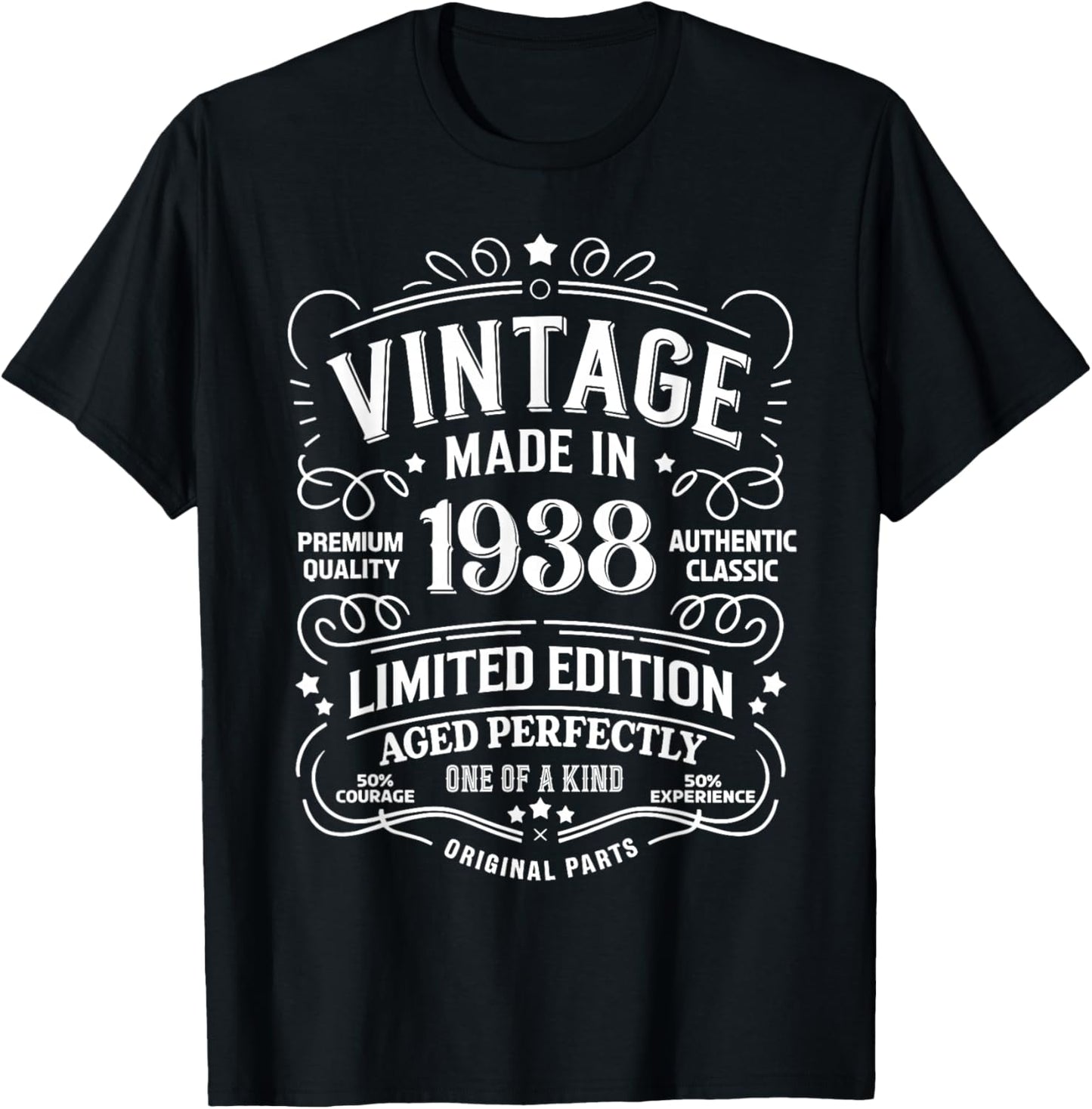 87th Birthday 1938 Birthday Gifts Women T-Shirt - T-Shirt | Black