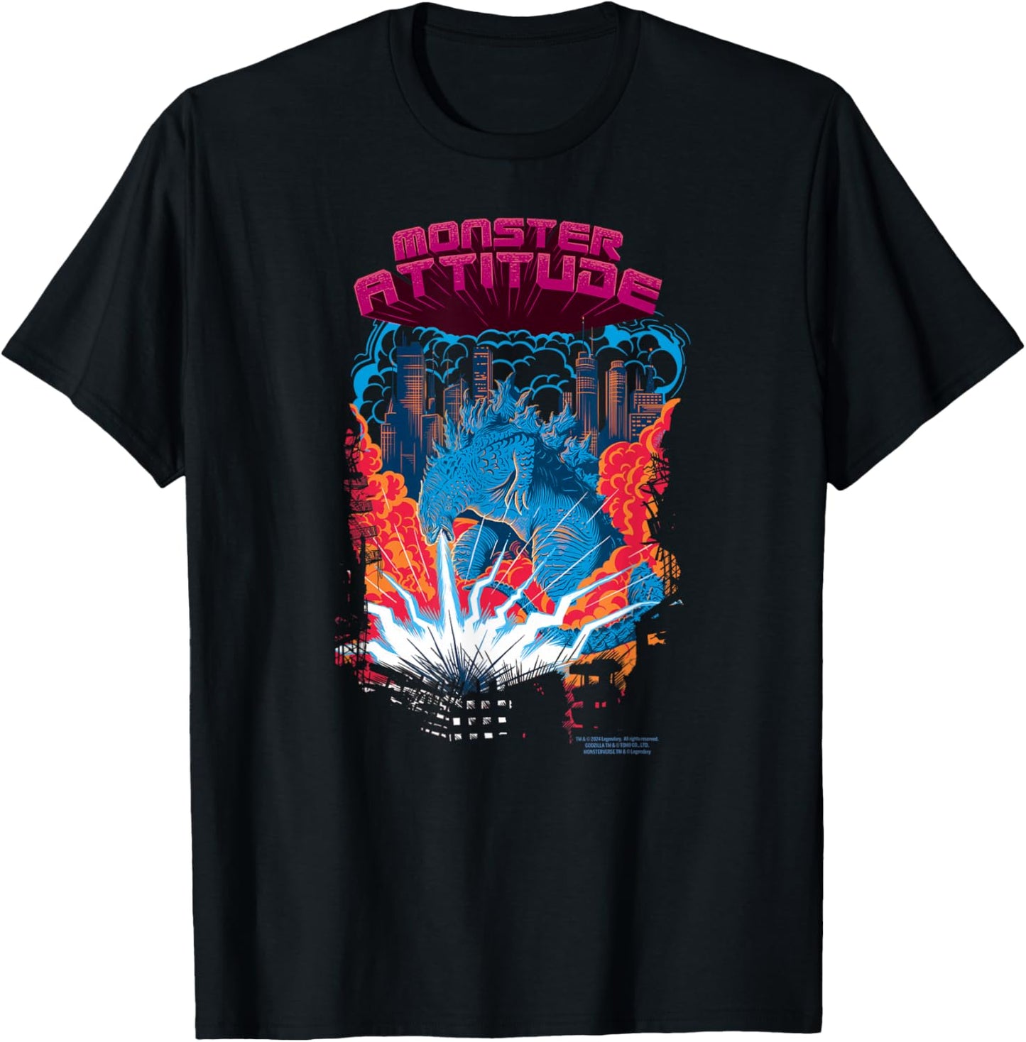 Godzilla vs. Kong Attitude - Officially Licensed Black -Adult T-Shirt - T-Shirt | Black