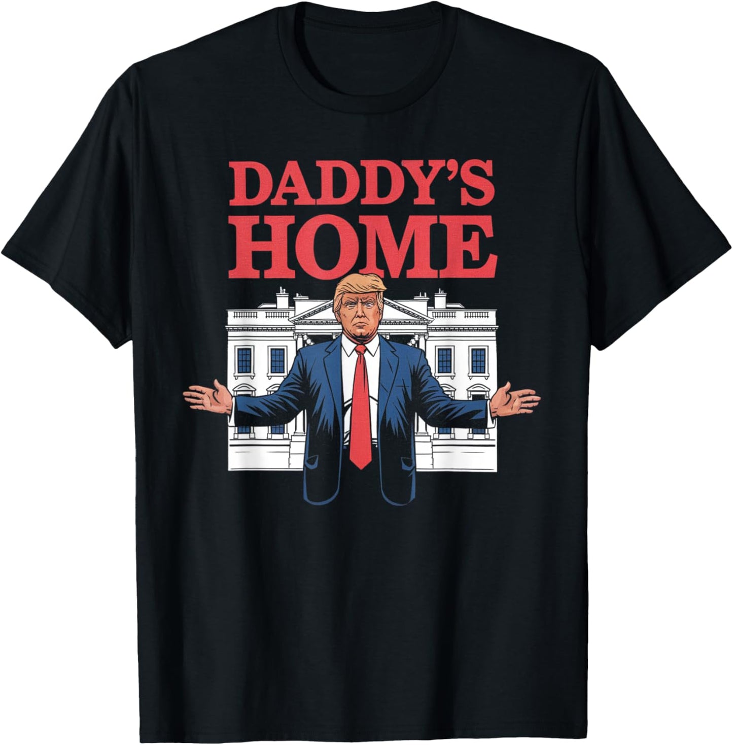 Daddy's Home Gifts Women Kids T-Shirt - T-Shirt | Black