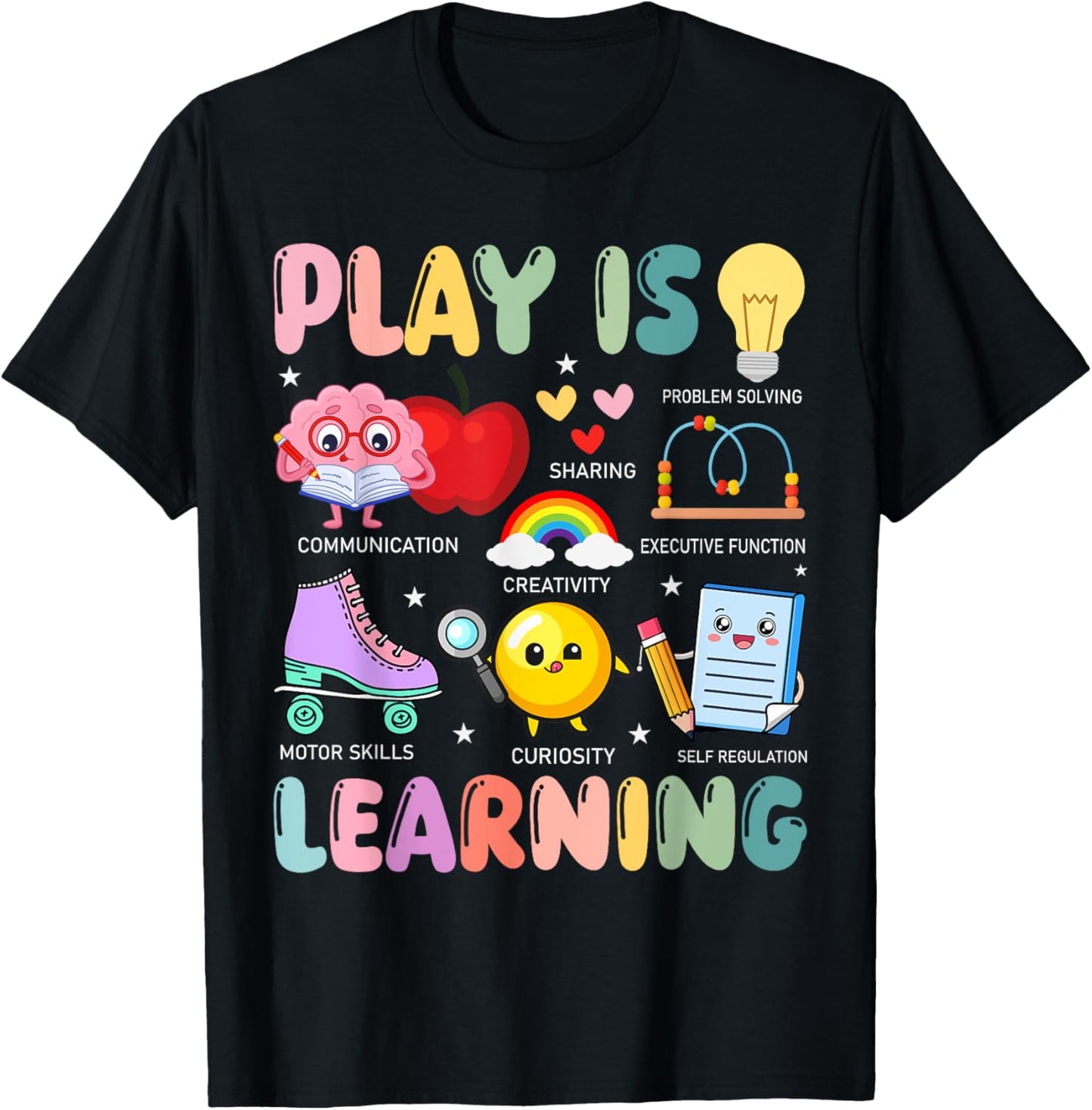 Retro Play Is Learning Kindergarten Teacher Team Women T-Shirt - T-Shirt | Black