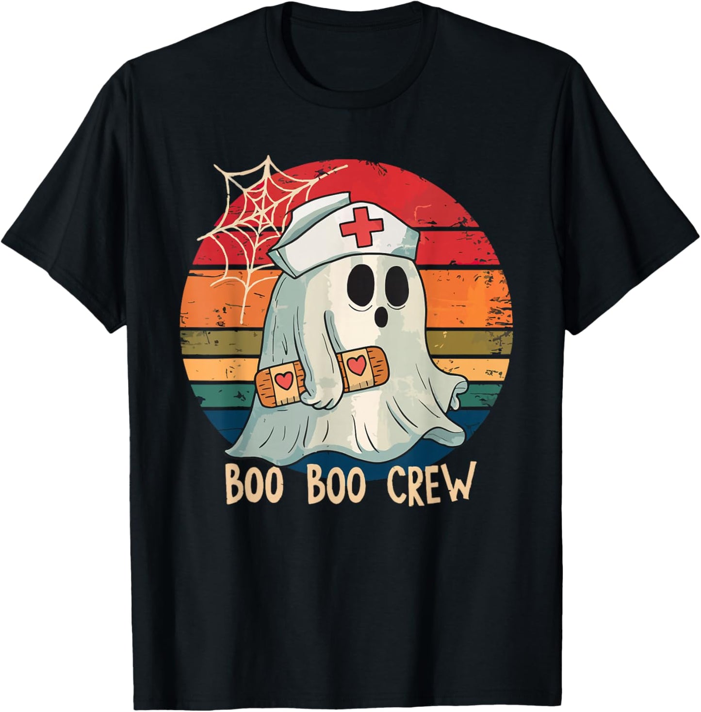 Boo Boo Crew For Nurse Halloween Nursing T-Shirt - T-Shirt | Black