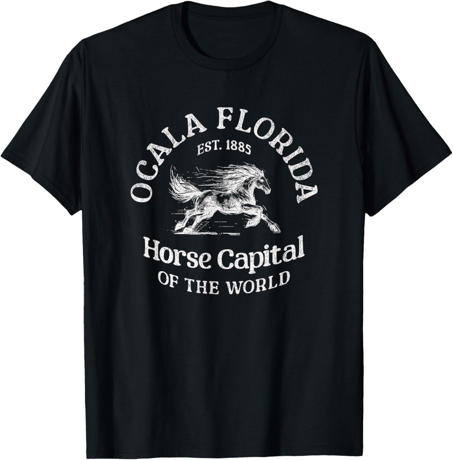 Ocala Florida Horse T-Shirt - T-Shirt | Black