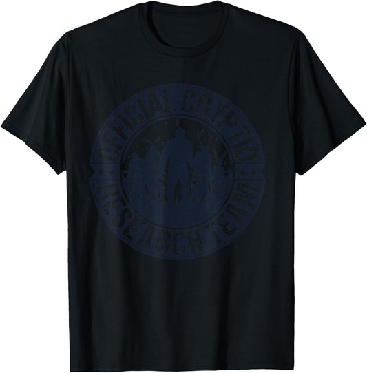 Official Cryptid Research Team Retro Cryptozoology Hunt Crew T-Shirt - T-Shirt | Black