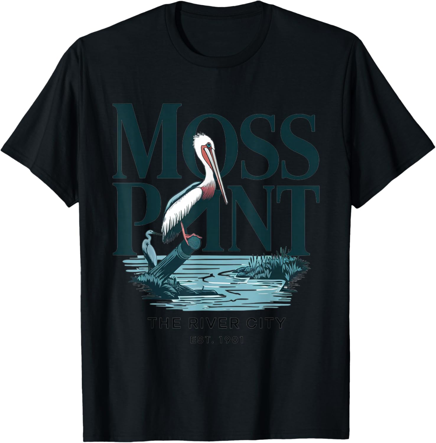 The River City - Pelican's Watch T-Shirt - T-Shirt | Black