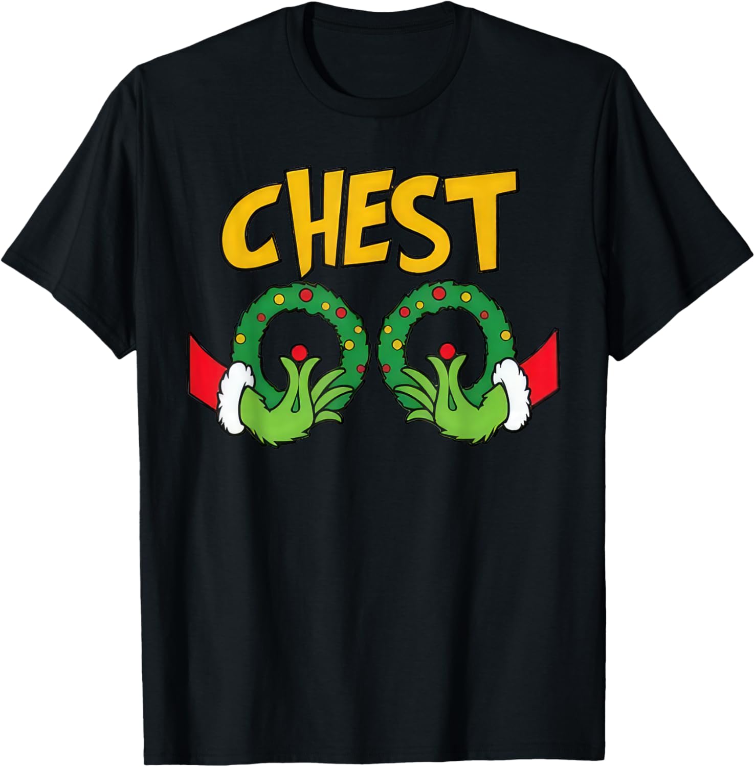 Chest Nuts Christmas Shirt Funny Matching Couple Chestnuts T-Shirt - T-Shirt | Black