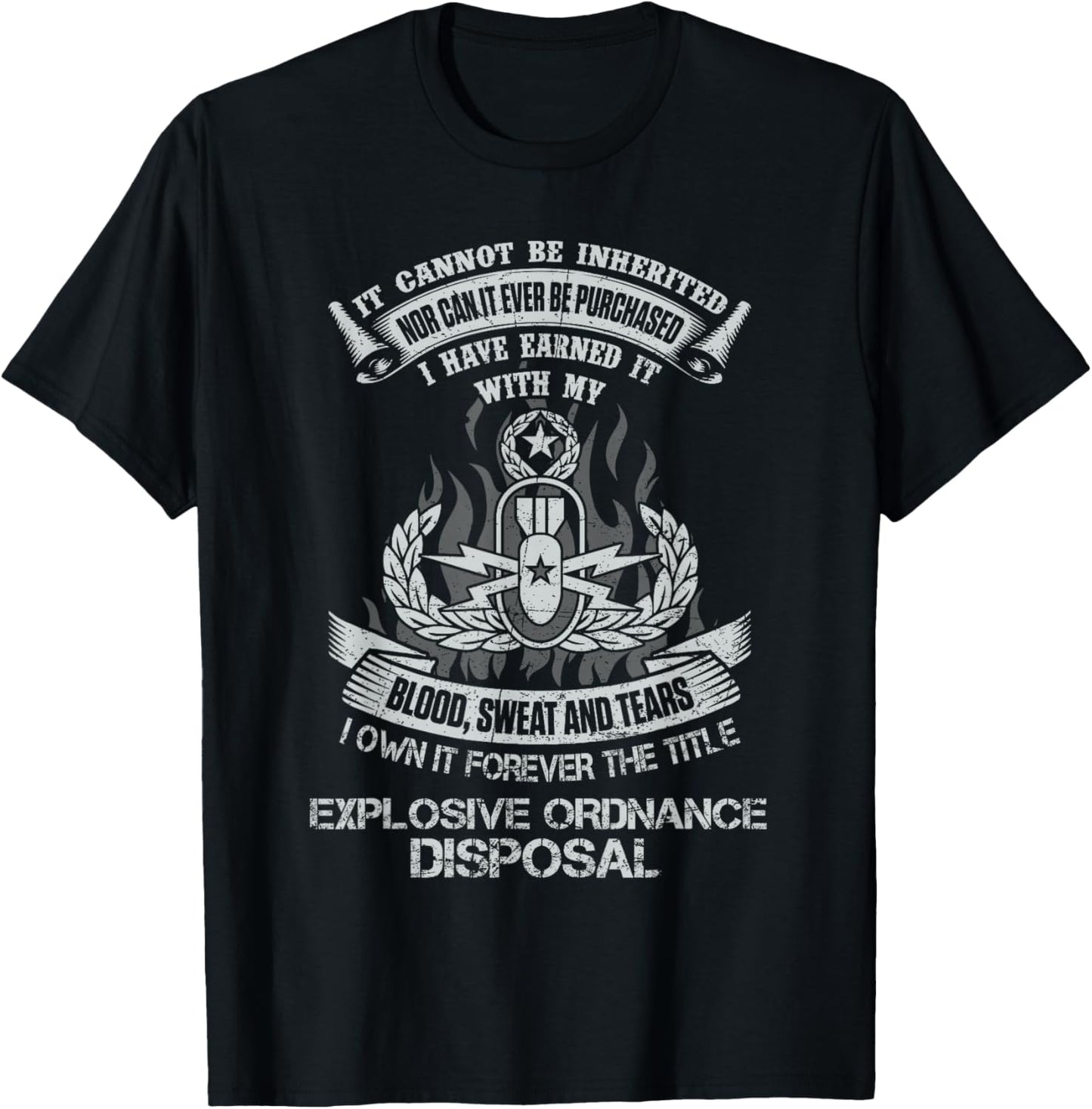 Own Forever The Title Explosive Ordnance Disposal EOD Tech T-Shirt - T-Shirt | Black