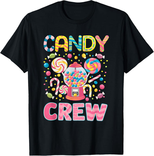 Candy Crew Decorations Sweetie Candy Squad Candy Halloween T-Shirt - T-Shirt | Black