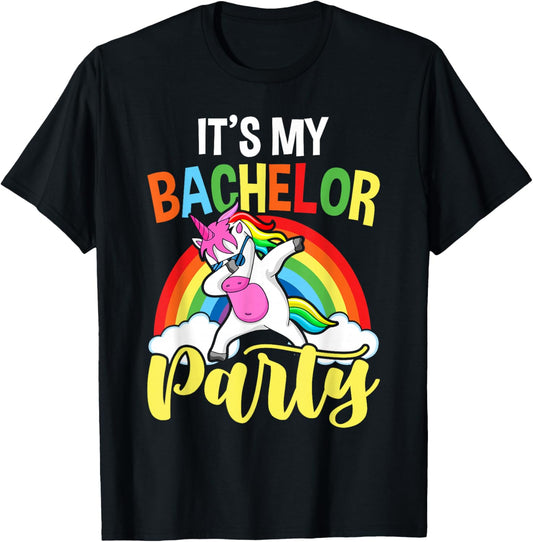 It's My Bachelor Party Naughty Funny Groom T-Shirt - T-Shirt | Black
