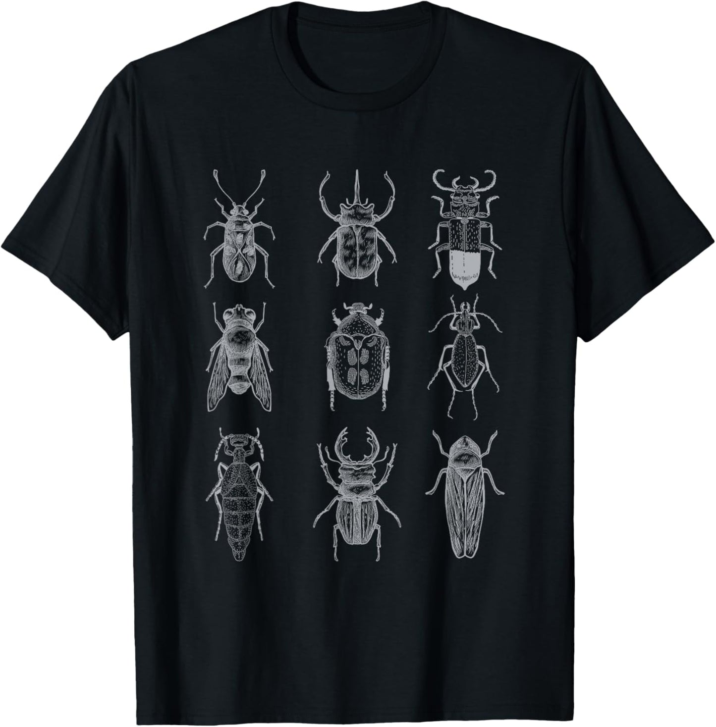 Beetle Insect Bug Entomology Graphic T-Shirt - T-Shirt | Black