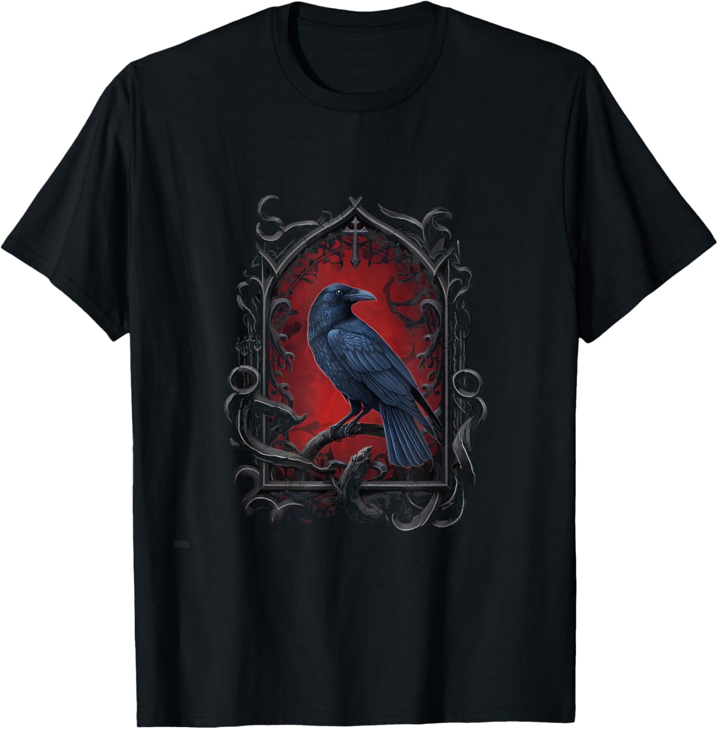 Crow Witch Witchcraft Gothic Goth T-Shirt - T-Shirt | Black