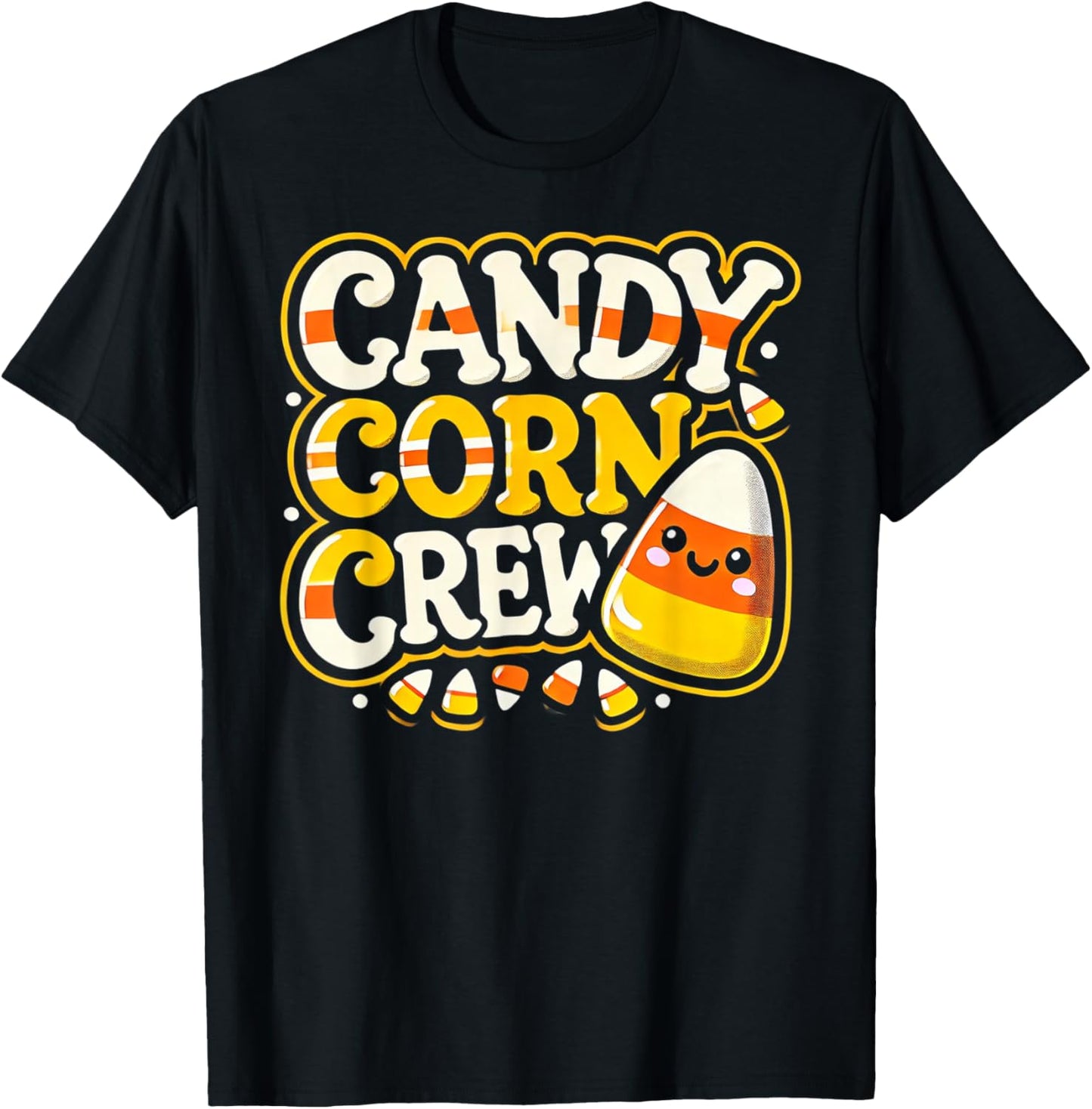 Candy Corn Crew Candy Love Halloween Sweet T-Shirt - T-Shirt | Black
