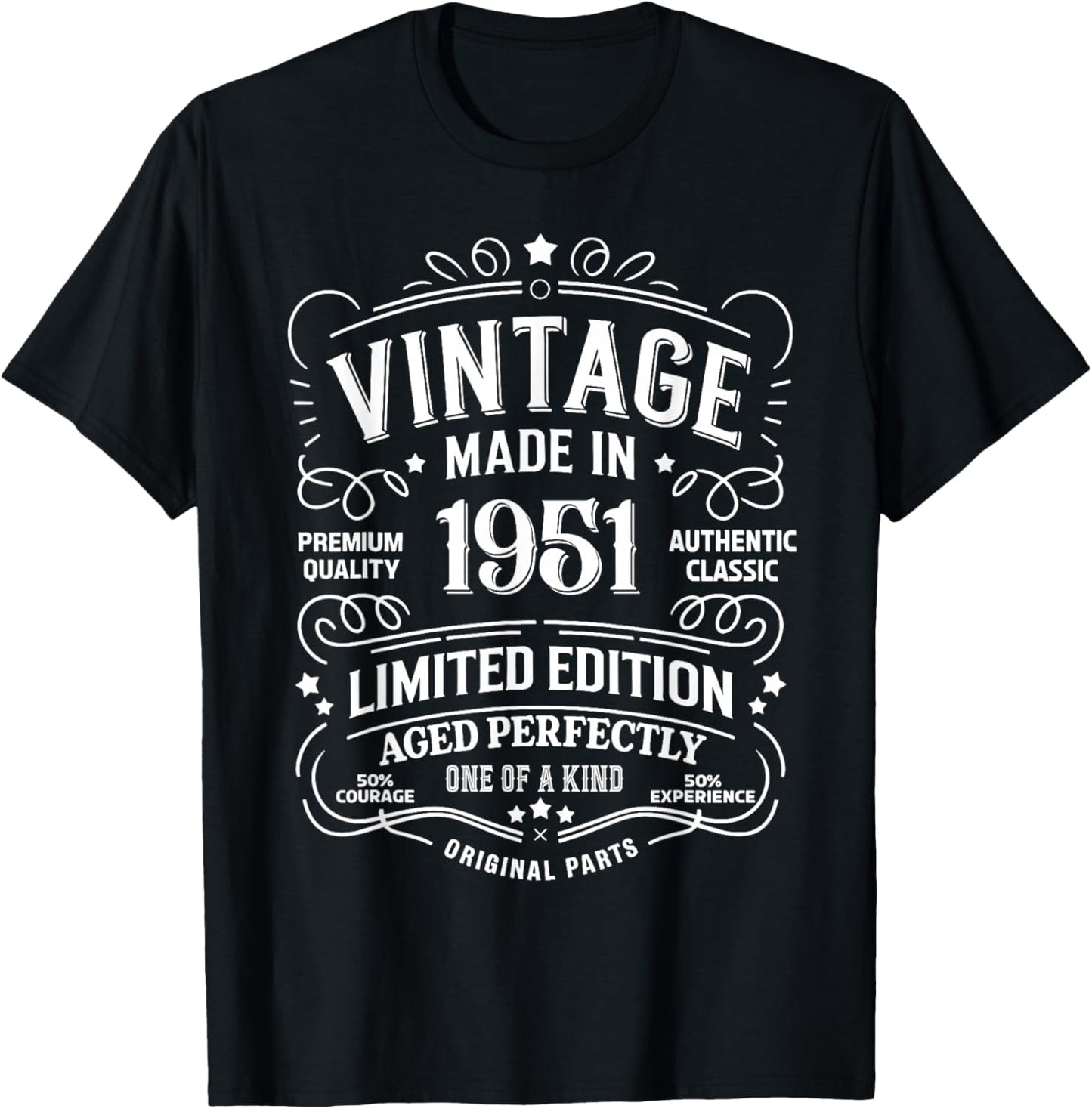 74th Birthday 1951 Birthday Gifts Women T-Shirt - T-Shirt | Black