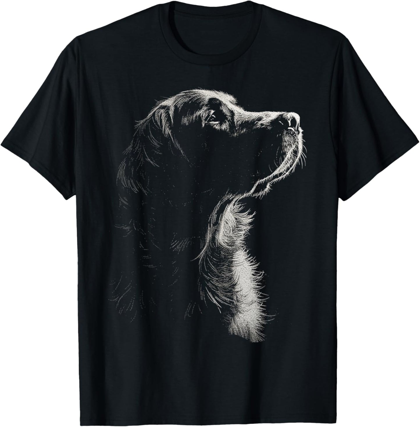 Golden Retriever Dog Graphic Pet Artwork Golden Retriever Men Women Kids T-Shirt - T-Shirt | Black