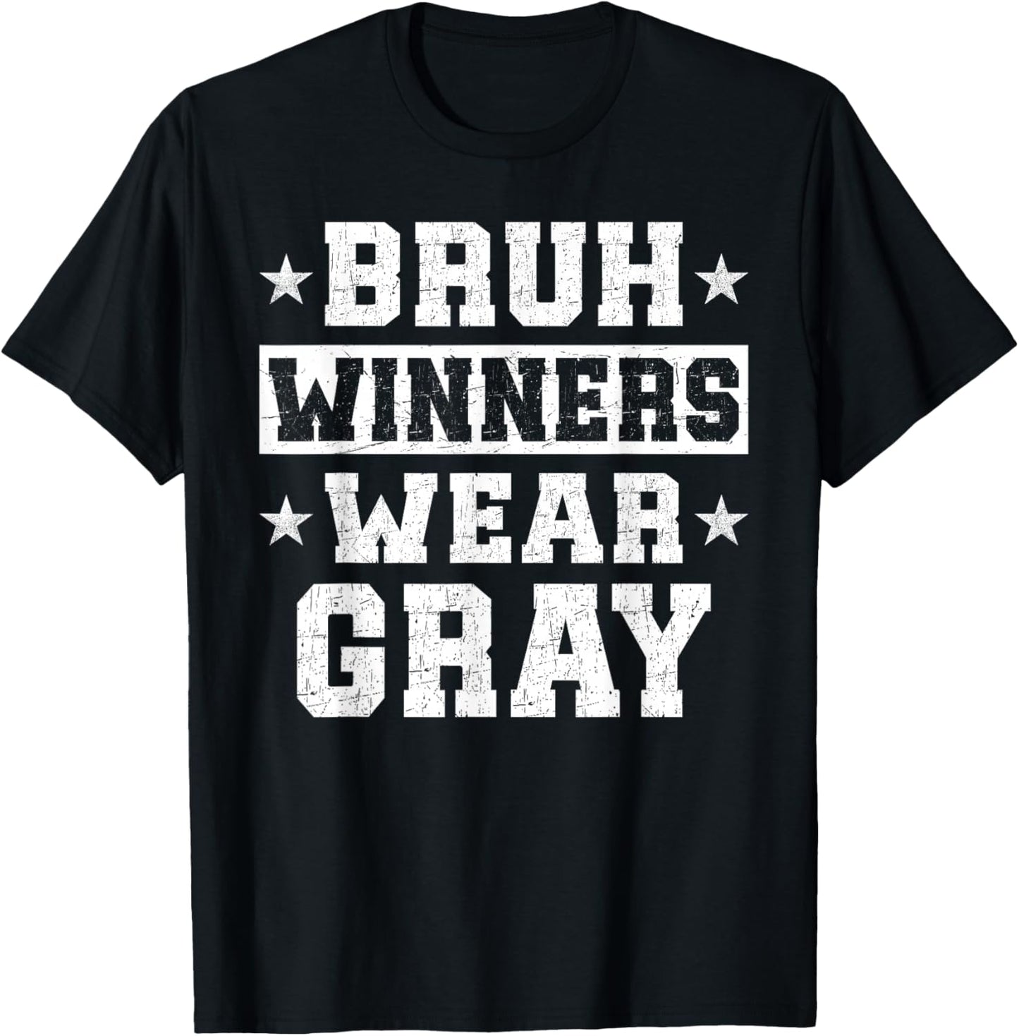 Spirit Week Winners Wear Gray Camp Team Game Color Sports T-Shirt - T-Shirt | Black