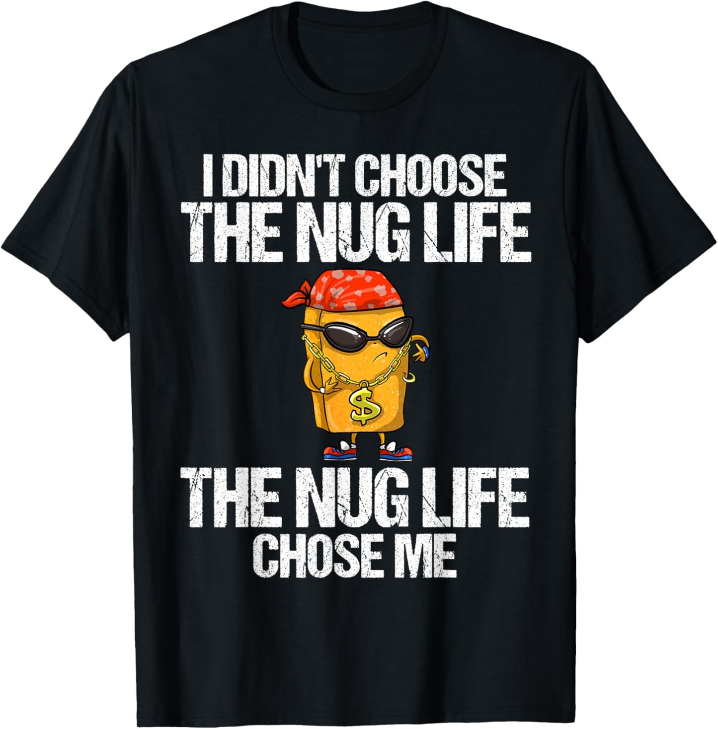 Chicken Nugget Art Women Kids Chicken Nugget Lover T-Shirt - T-Shirt | Black