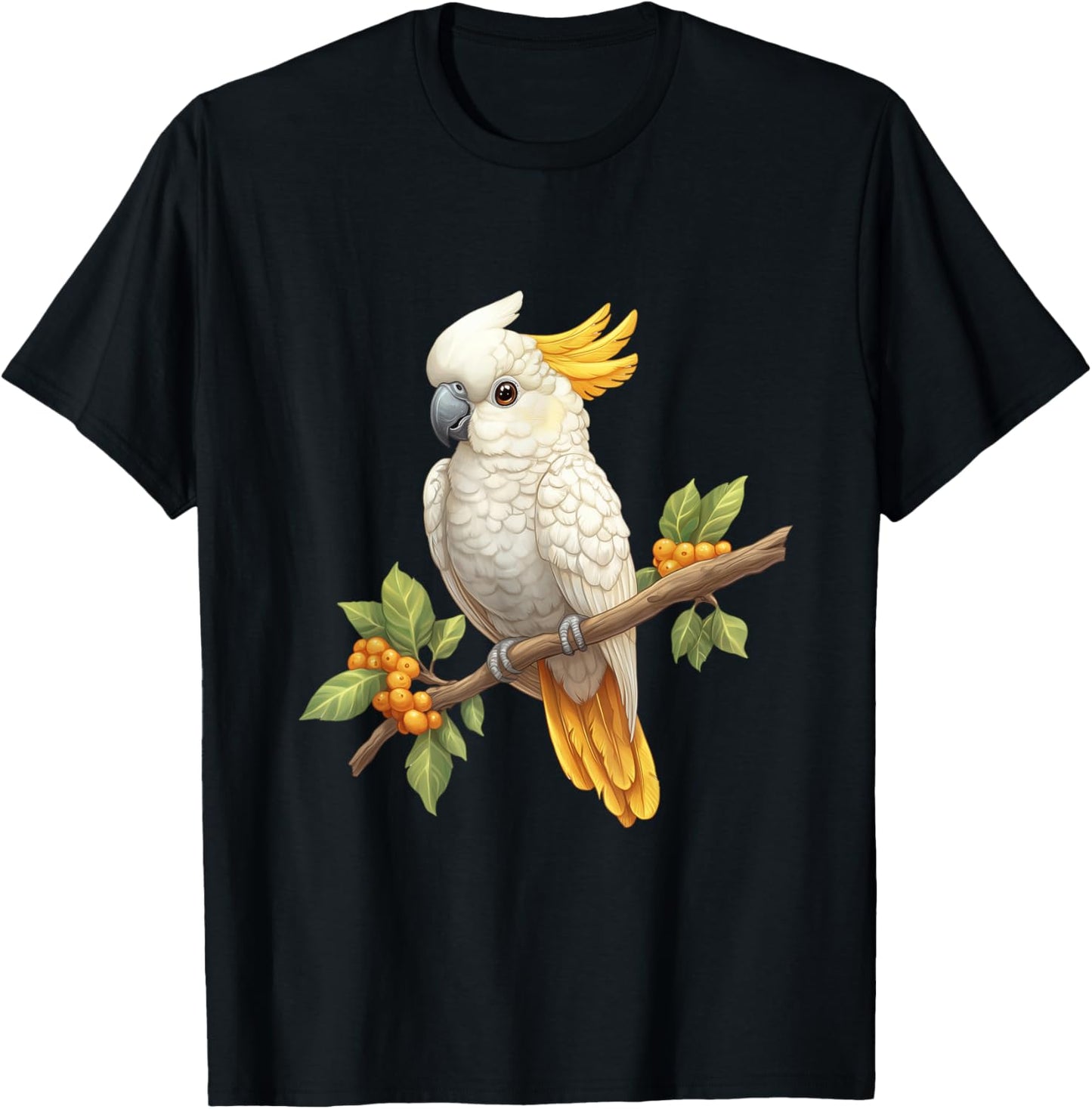 Sulphur-Crested Cockatoo T-Shirt - T-Shirt | Black