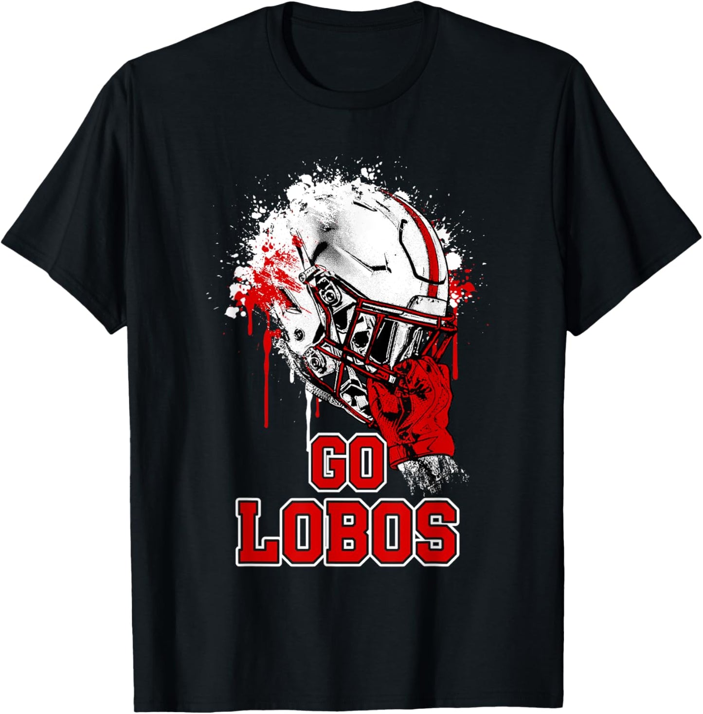 Langham Creek Lobos Rising Helmet GO! T-Shirt - T-Shirt | Black