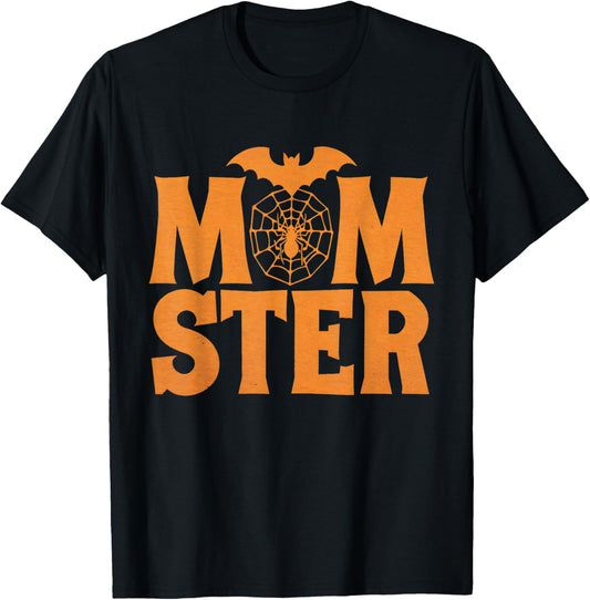 Momster Women Funny Spooky Halloween Monster Mom Costume T-Shirt - T-Shirt | Black