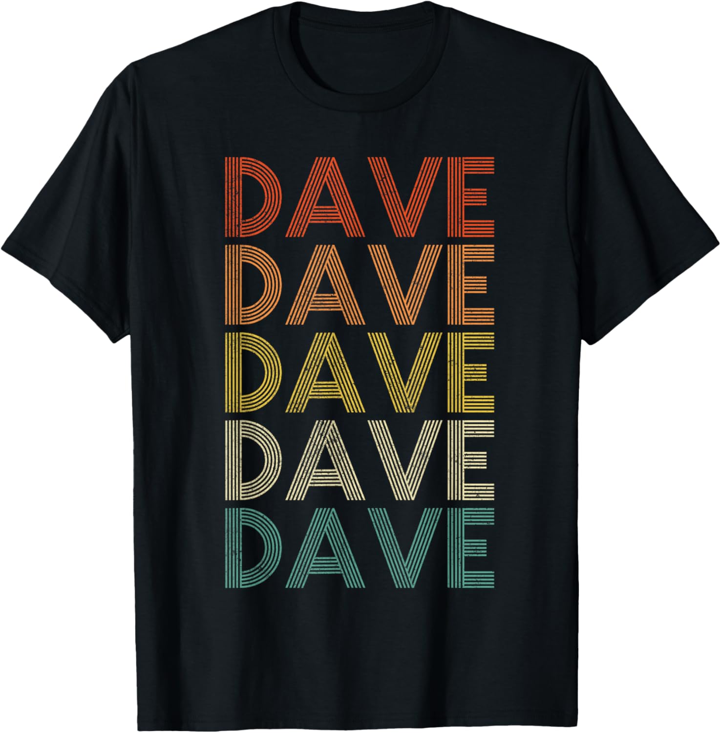 Dave Vintage Retro T-Shirt - T-Shirt | Black