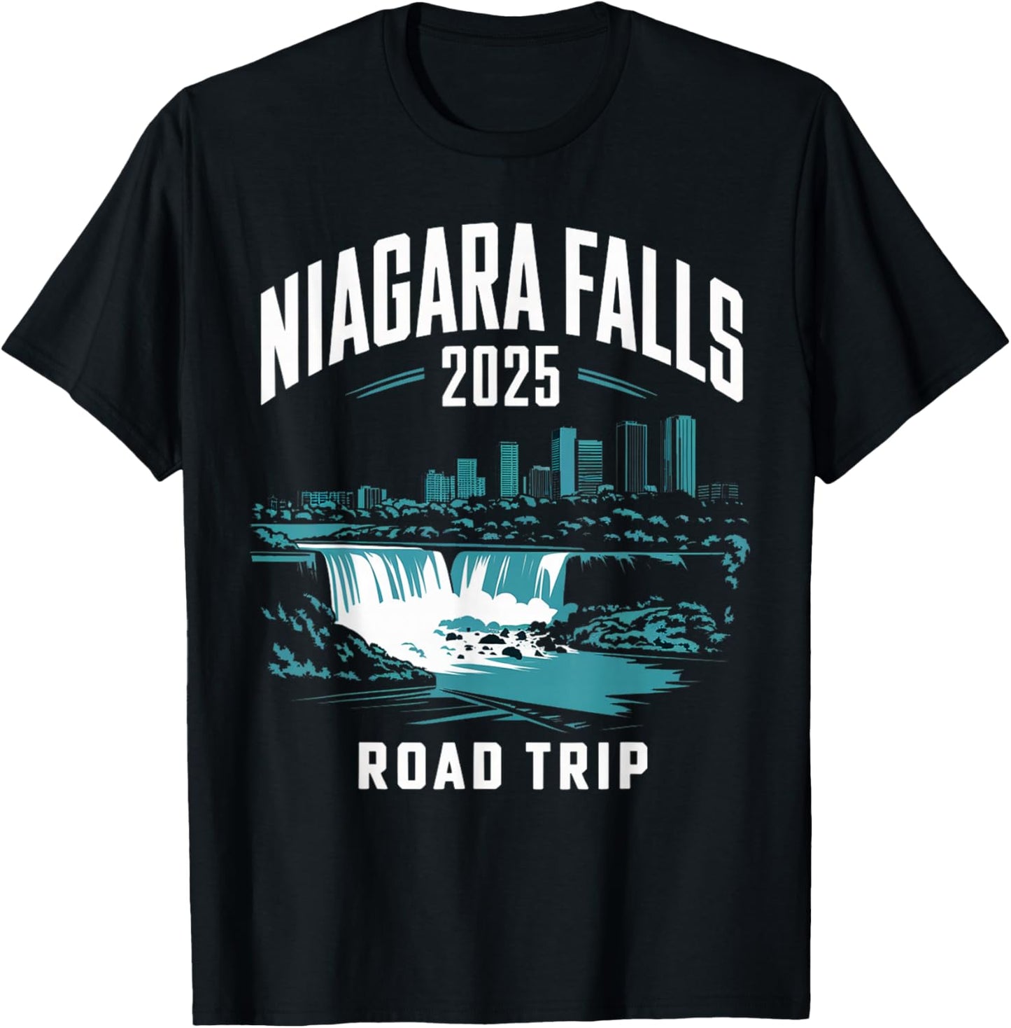 Niagara Falls Road Trip 2025 Family Trip Friends Group T-Shirt - T-Shirt | Black