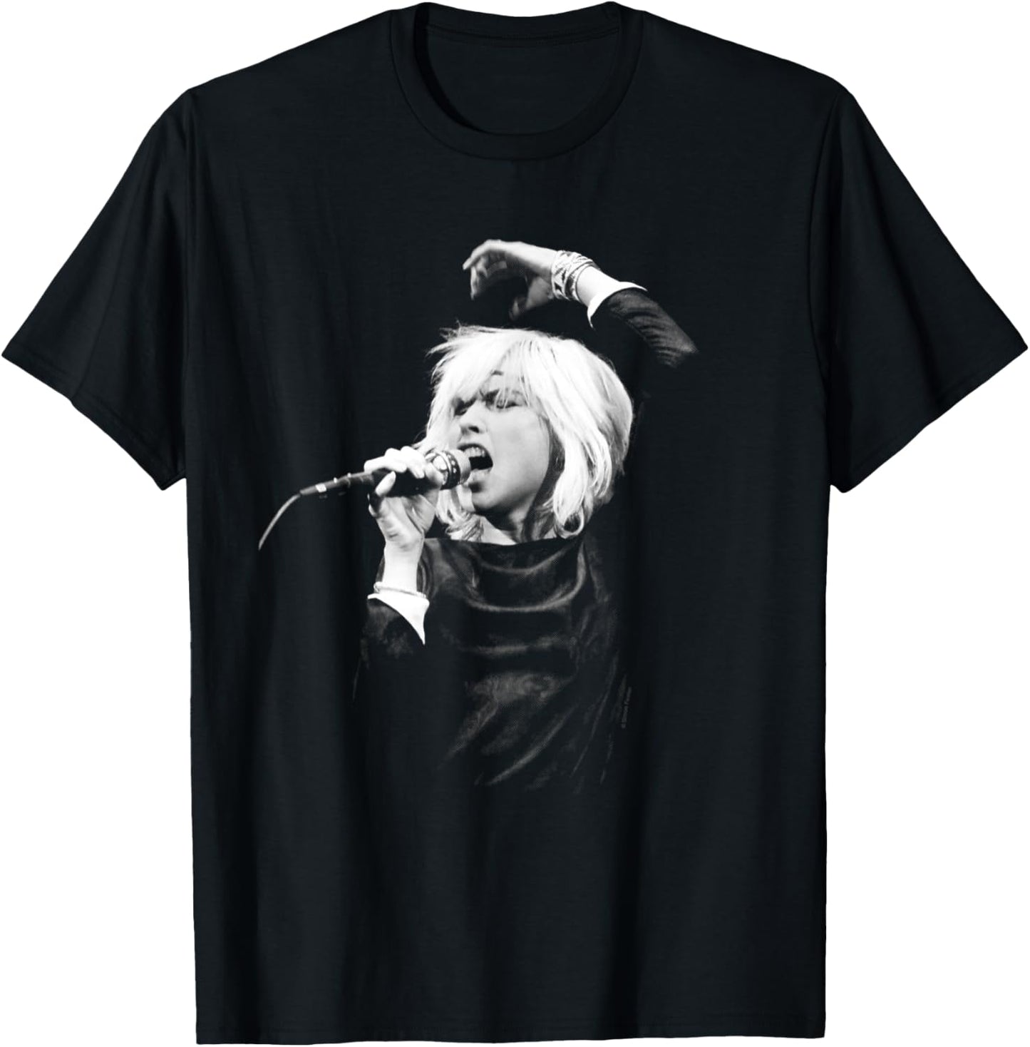 Debbie Harry Blondie Live By Simon Fowler T-Shirt - T-Shirt | Black