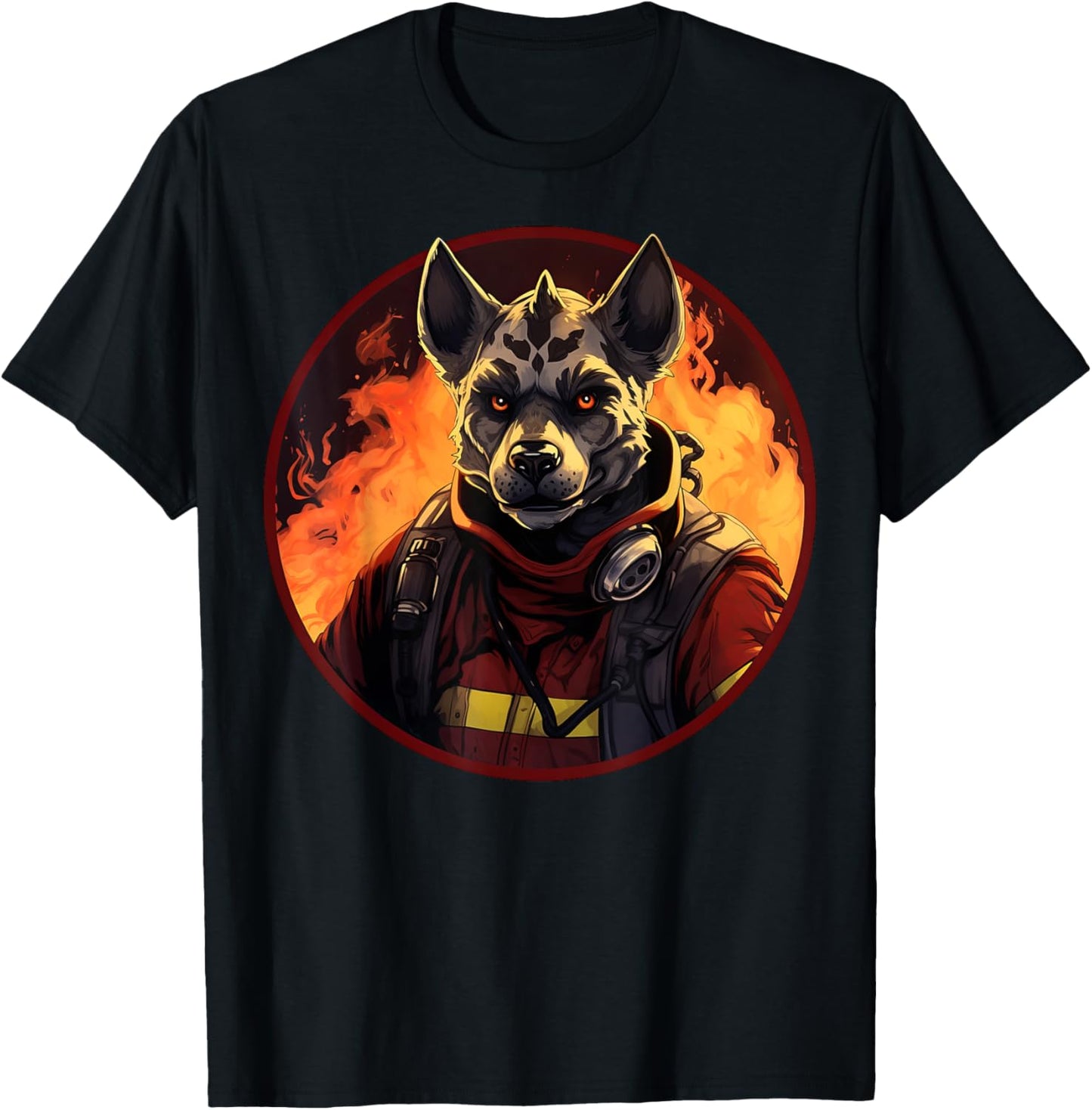 Hyena Fire Brigade T-Shirt - T-Shirt | Black