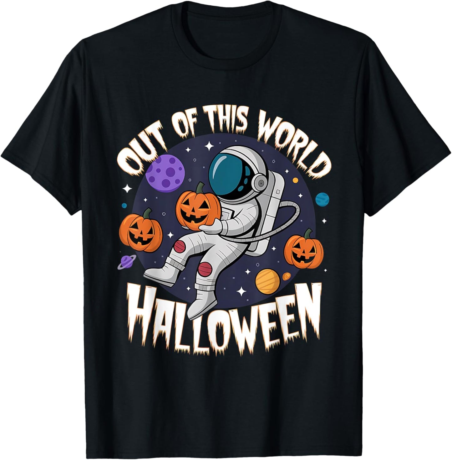 Out of This World Halloween Space Costume Apparel T-Shirt - T-Shirt | Black