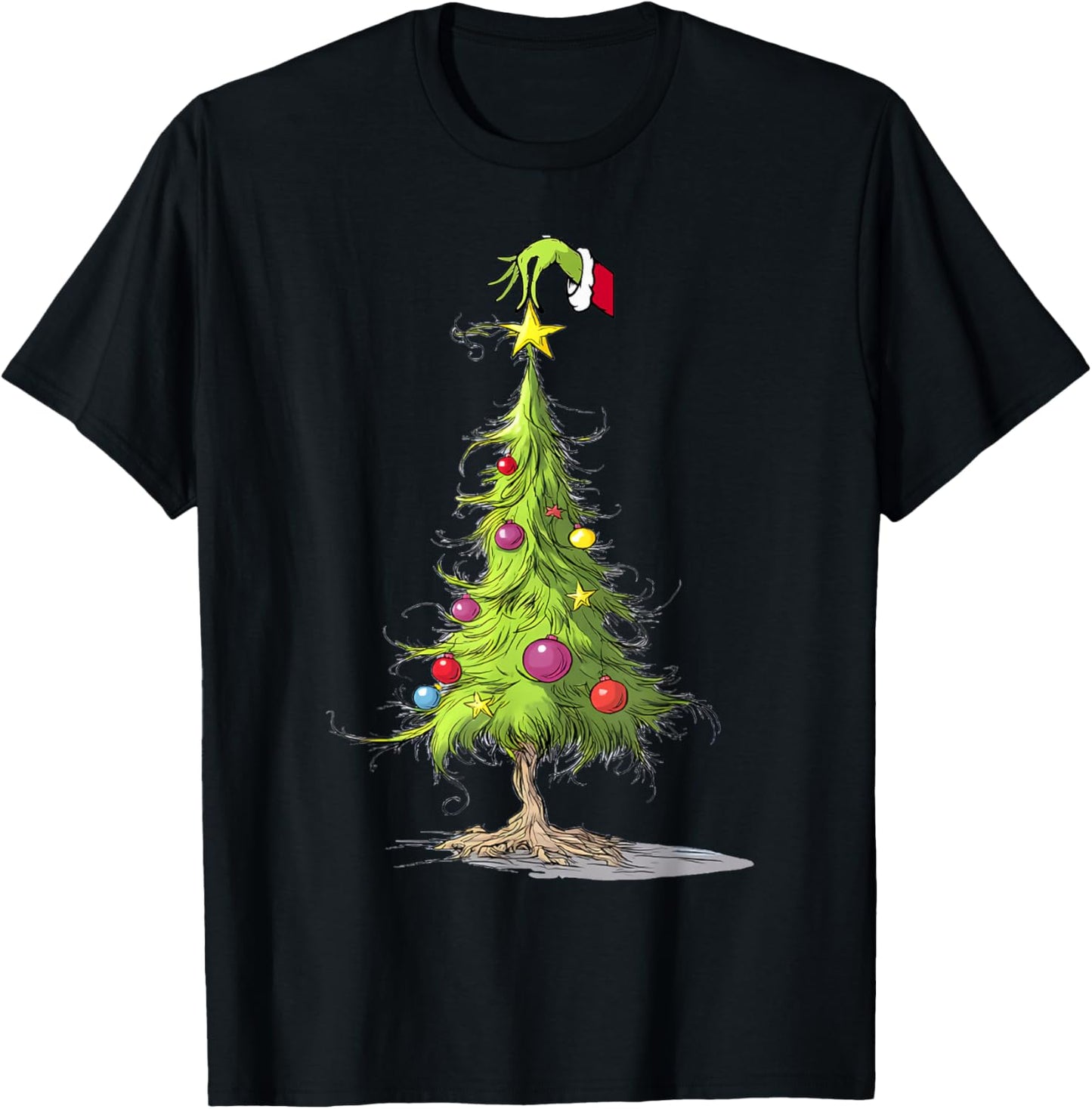 Merry Christmas Tree Christmas Shirts And Men T-Shirt - T-Shirt | Black