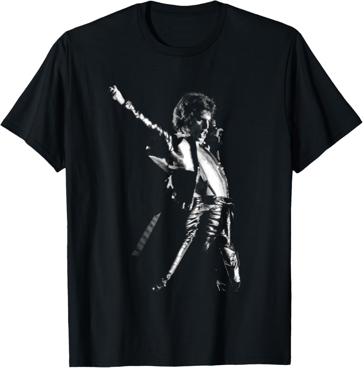 Queen Singer Freddie Mercury Live Wembley By Simon Fowler T-Shirt - T-Shirt | Black