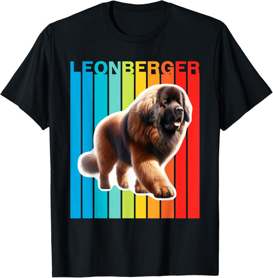 Colorful Leonberger T-Shirt - T-Shirt | Black