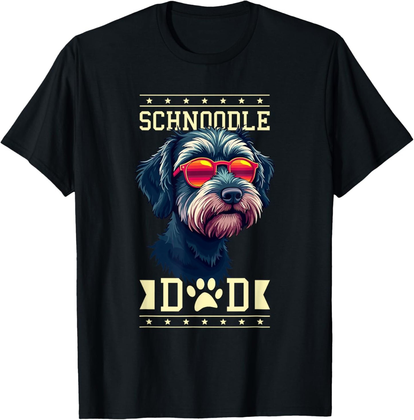 Schnoodle Dad Schnoodles T-Shirt - T-Shirt | Black