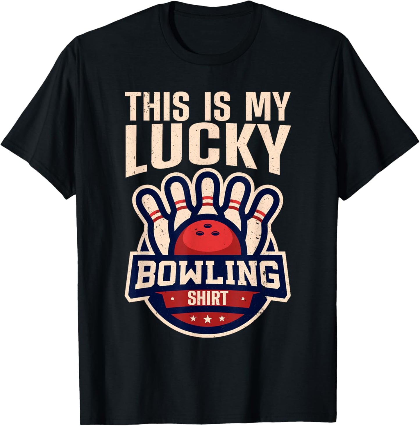 Funny Bowling Design Women Kids Bowling Lover Bowler T-Shirt - T-Shirt | Black