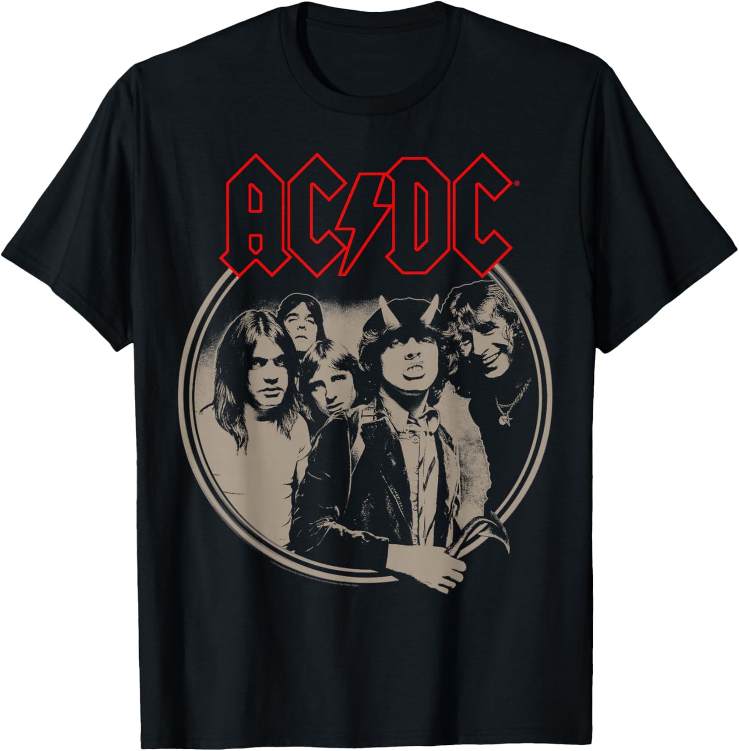 AC/DC - Framed - -Adults & Kids - Black - Small - Short Sleeve - Classic Fit - Rock Music Fans T-Shirt - T-Shirt | Black