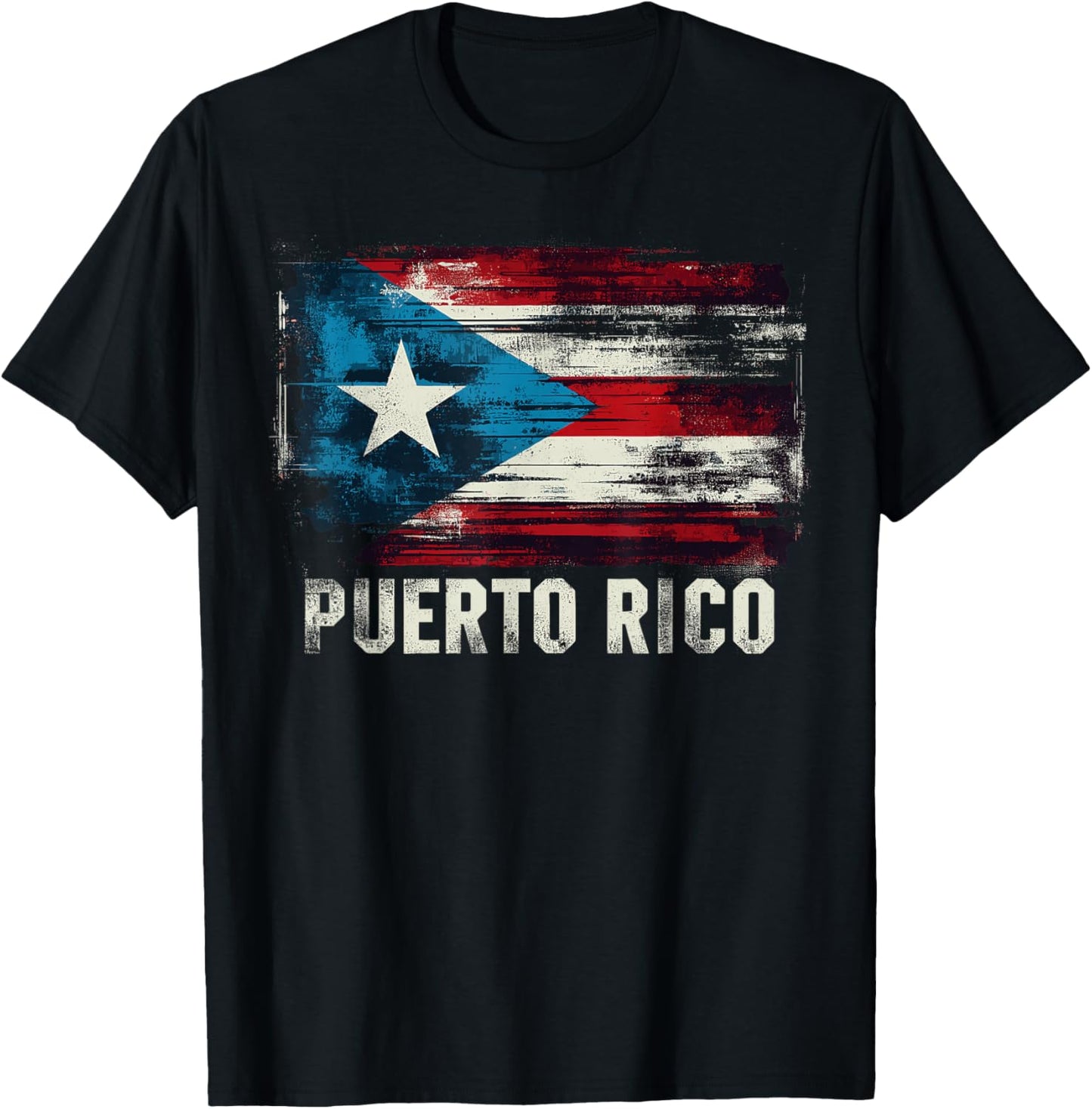 Puerto Rico Flag Lover Heritage Month Hispanic Boricua Rica T-Shirt - T-Shirt | Black