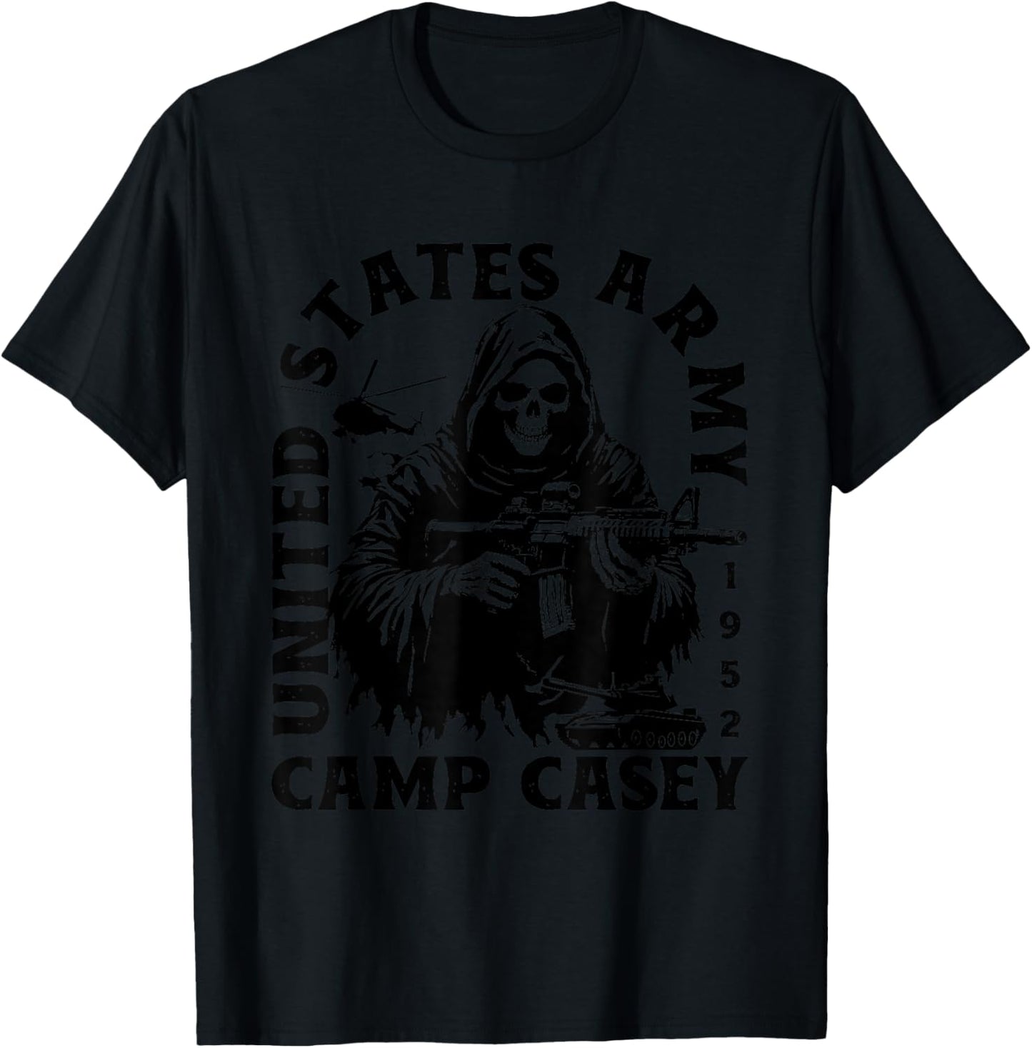 Camp Casey South Korea Military Base Veteran Vintage Gifts T-Shirt - T-Shirt | Black