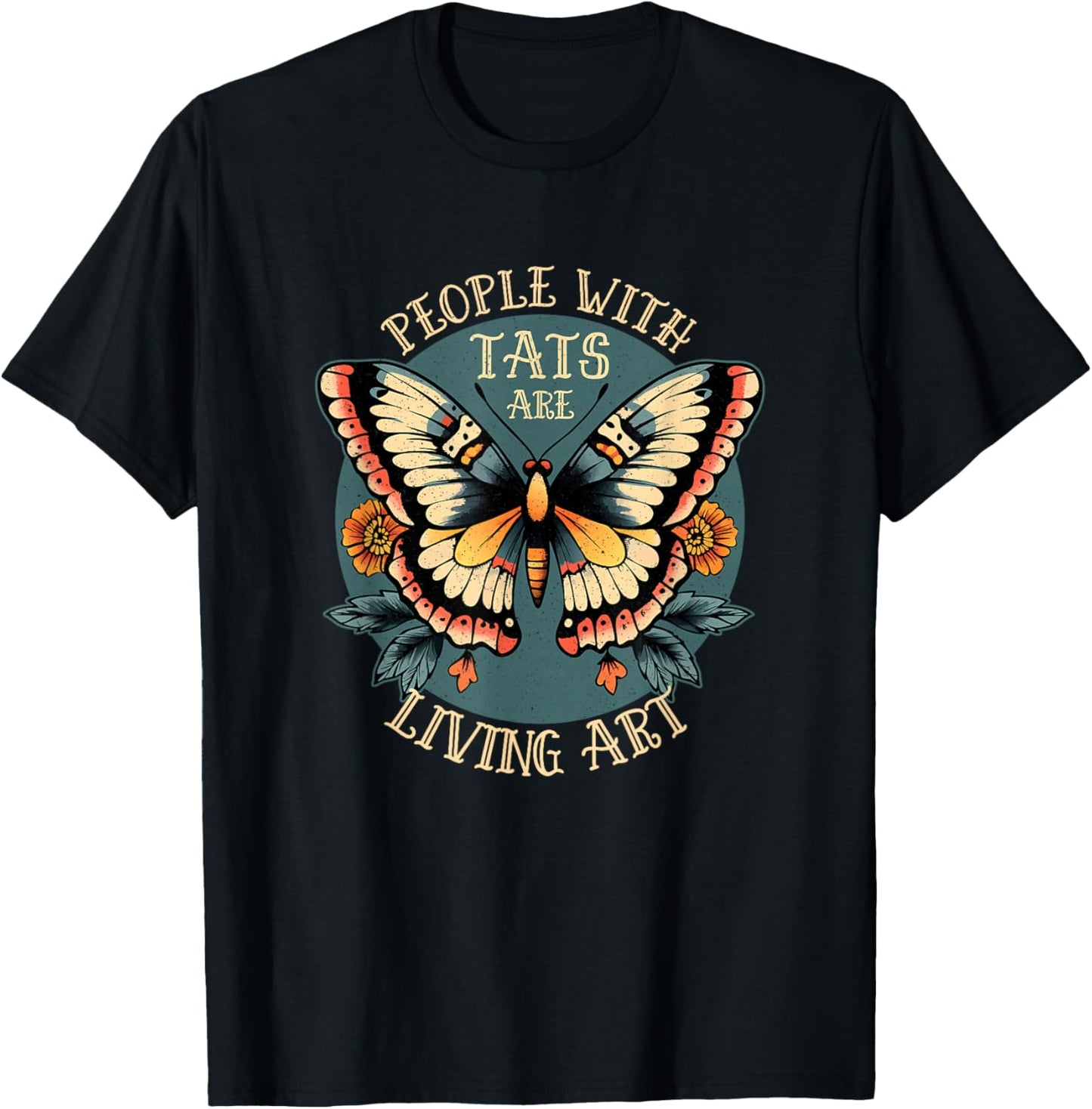People with Tattoos are Art – Celebrate Body Art Culture T-Shirt - T-Shirt | Black