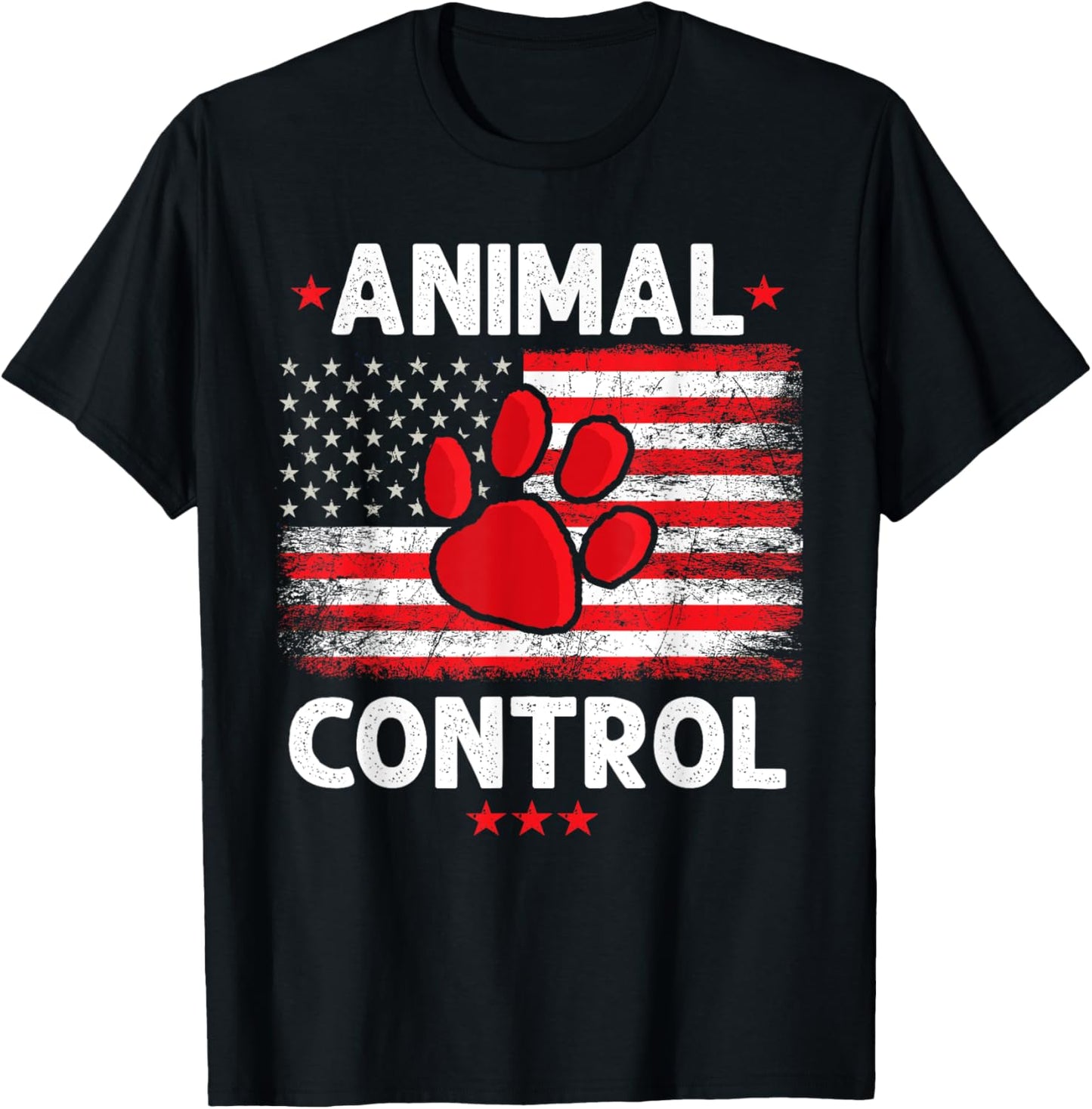 Animal Control Men Women T-Shirt - T-Shirt | Black