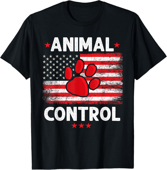 Animal Control Men Women T-Shirt - T-Shirt | Black