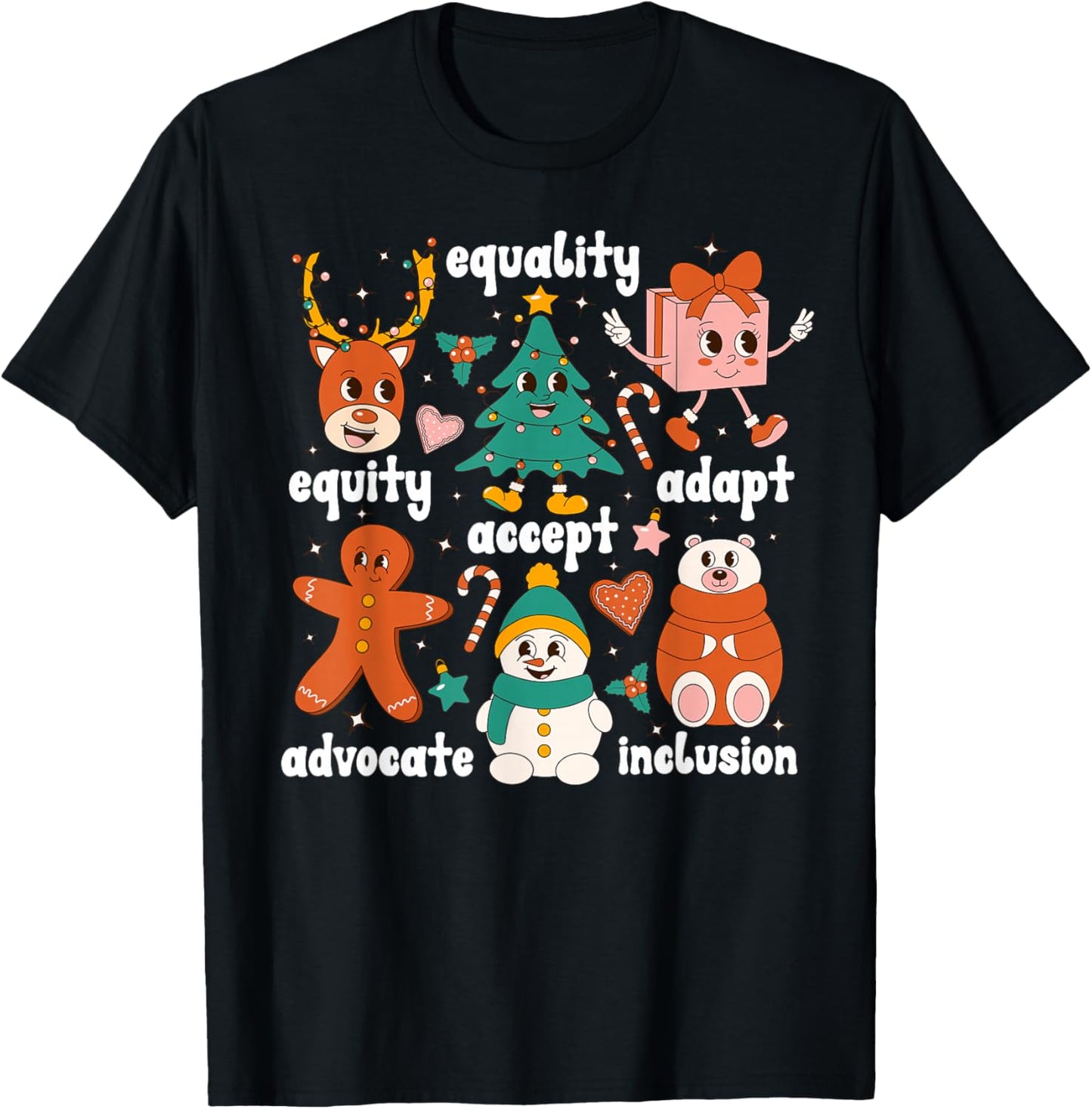 SPED Teacher Christmas Special Education Teacher Xmas Party T-Shirt - T-Shirt | Black