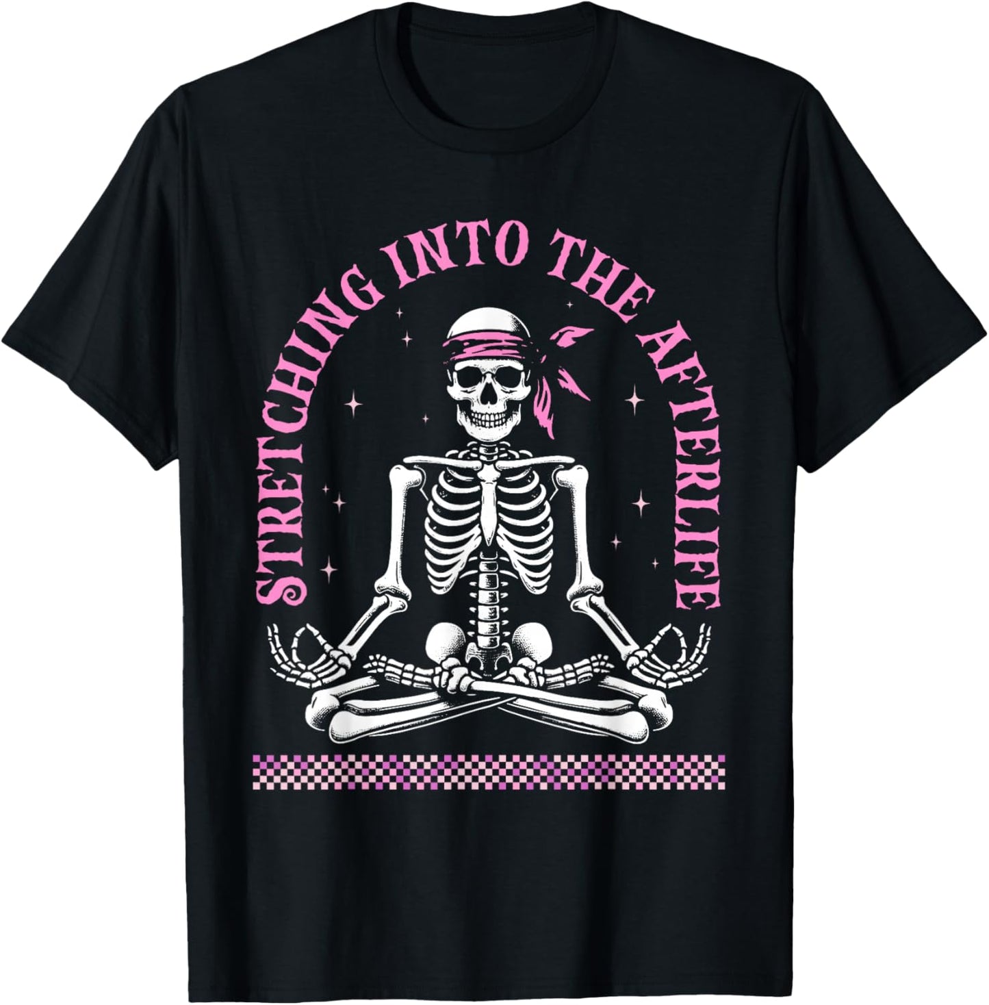 Yoga Skeletons Namaste Funny Meditation Halloween Men Women T-Shirt - T-Shirt | Black