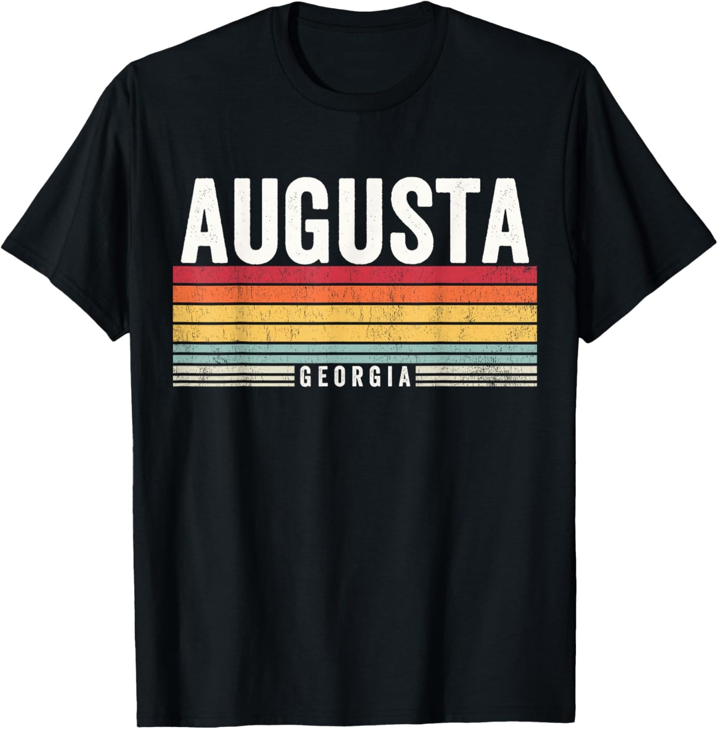 Augusta Georgia Vintage Sunset, Augusta Georgia, Augusta T-Shirt - T-Shirt | Black