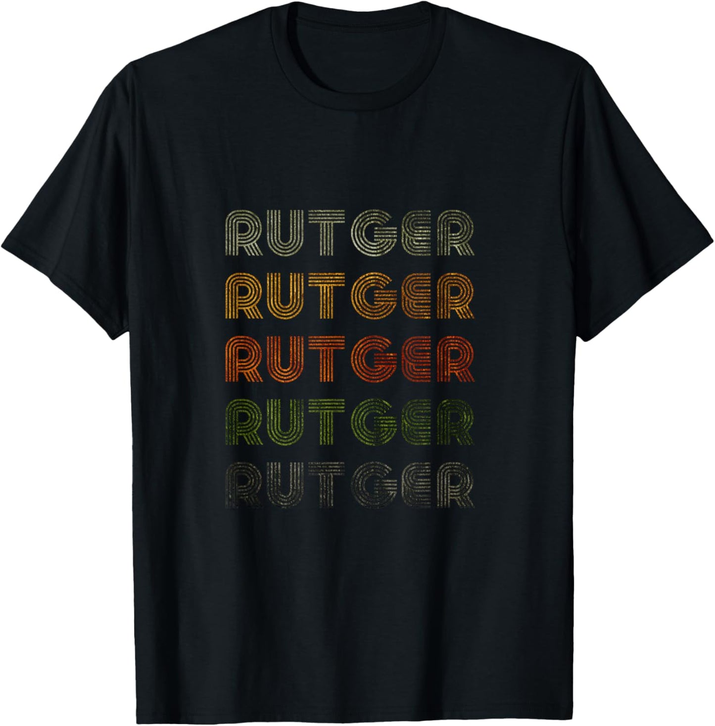 Love Heart Rutger Grunge Vintage Style Black Rutger T-Shirt - T-Shirt | Black