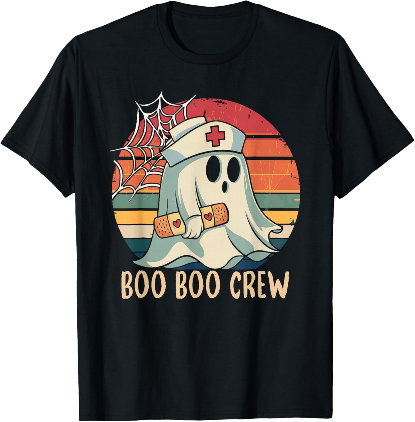 Boo Boo Crew For Nurse Halloween Nursing T-Shirt - T-Shirt | Black