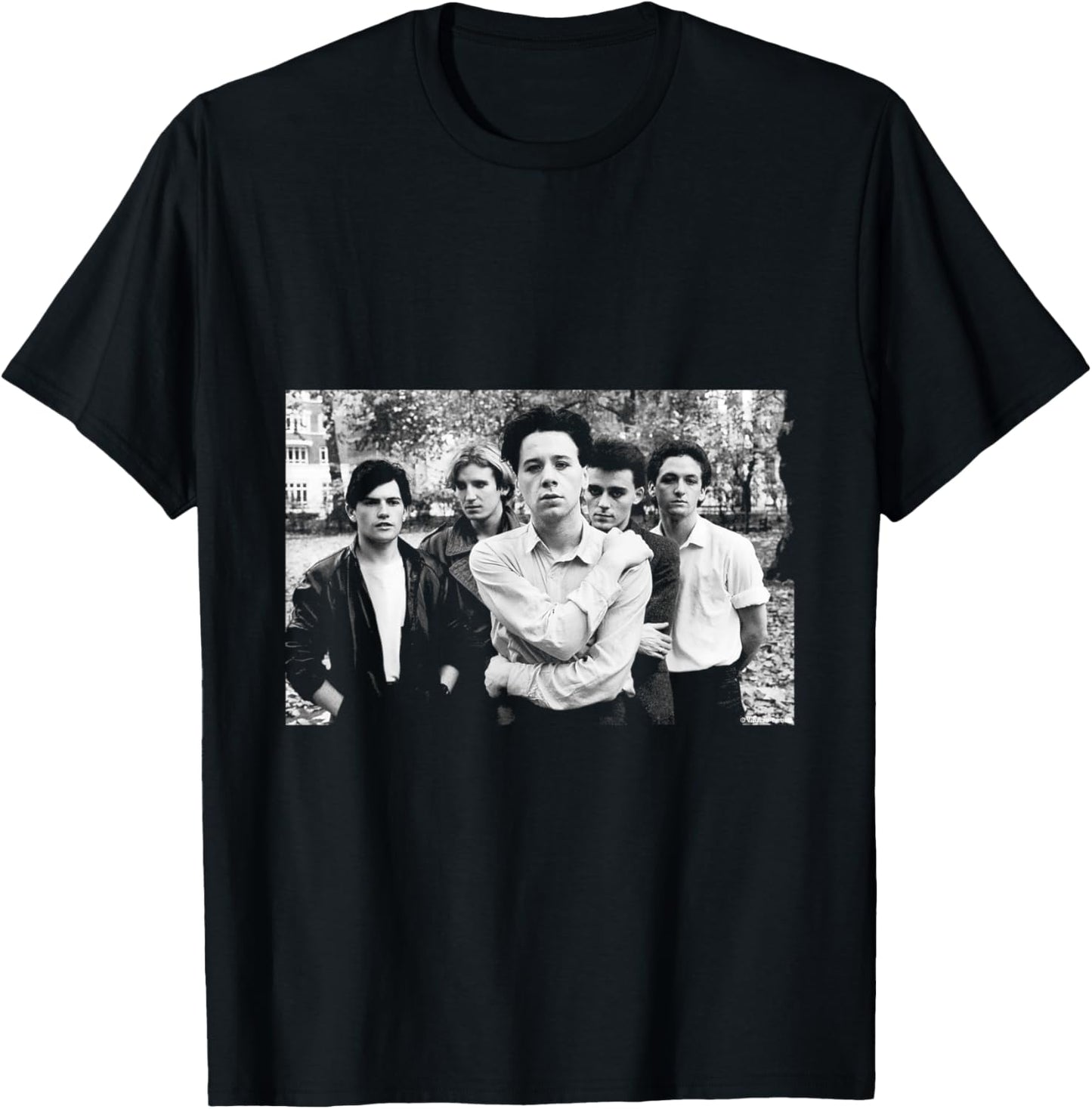 Simple Minds Band Park Portrait By Virginia Turbett T-Shirt - T-Shirt | Black