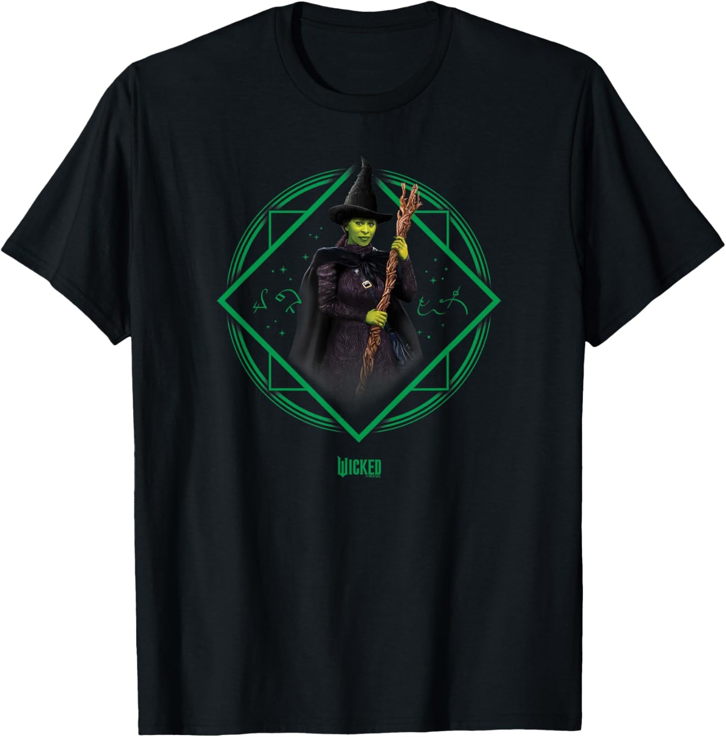Wicked Elphaba Portrait - Black, , Small, Short Sleeve, Movie T-Shirt - T-Shirt | Black